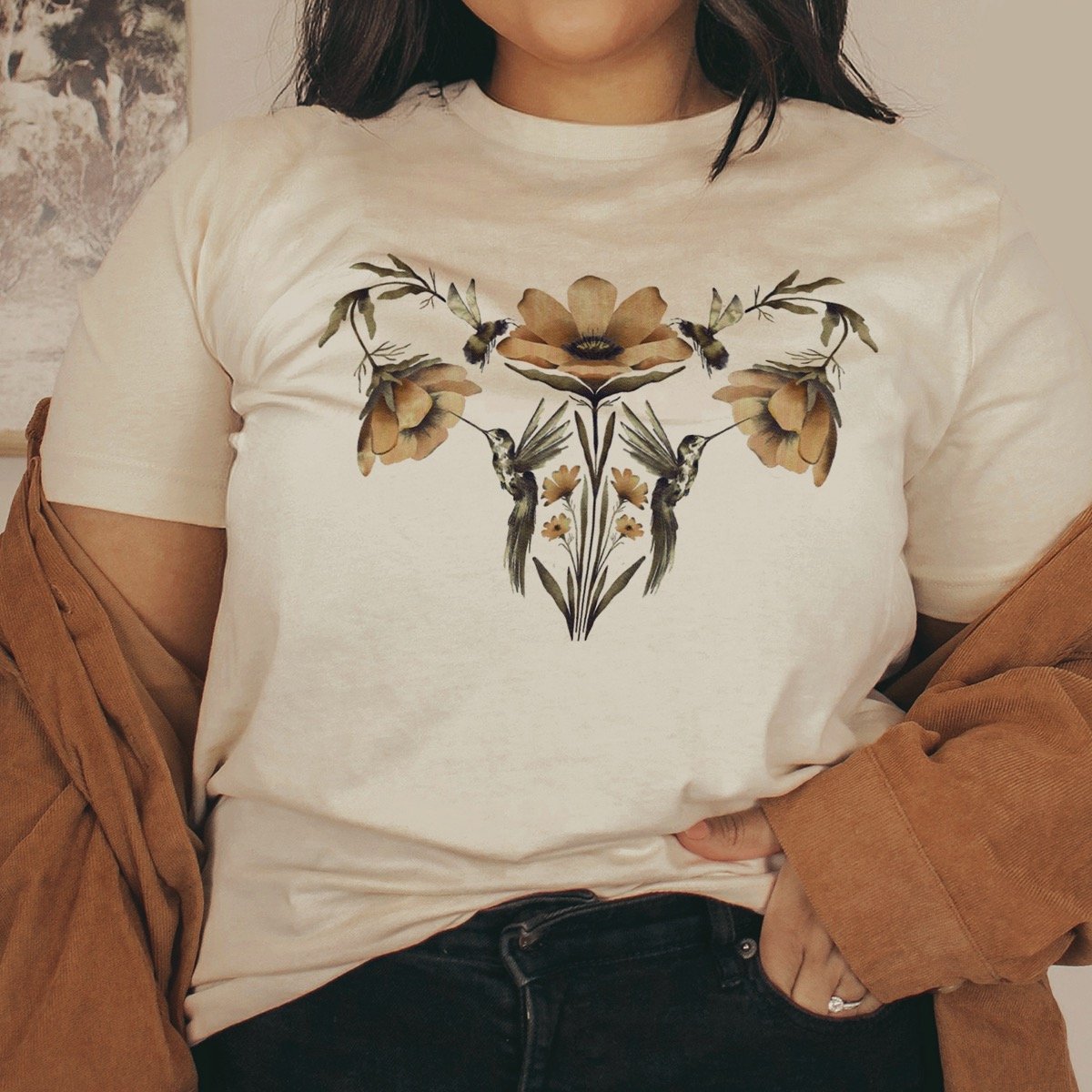 Style B - Crew Neck T-Shirt, Front Only