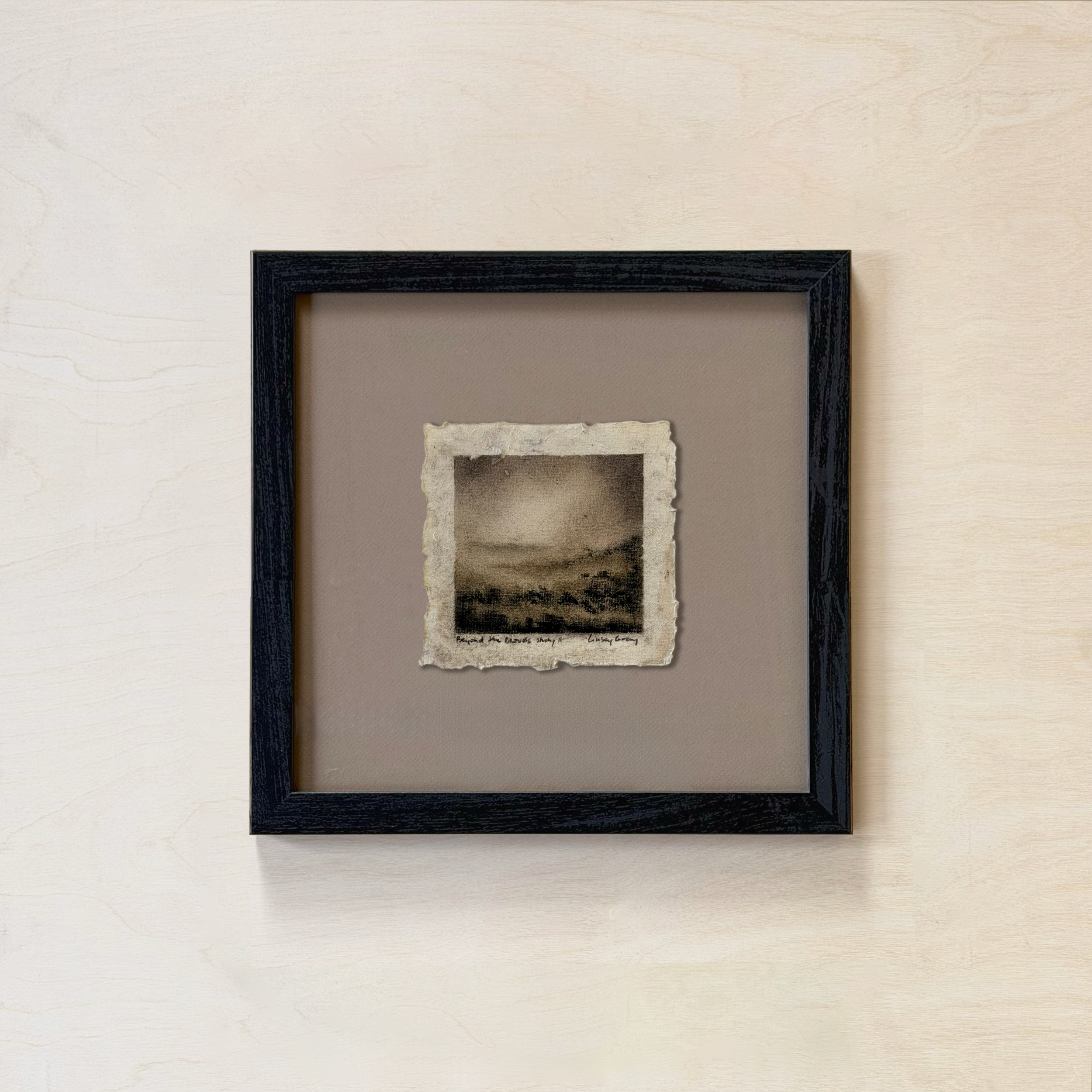 LinseyGray_PaperStudies-BeyondtheCloudsII_FrameOpt-Black+Tan.png
