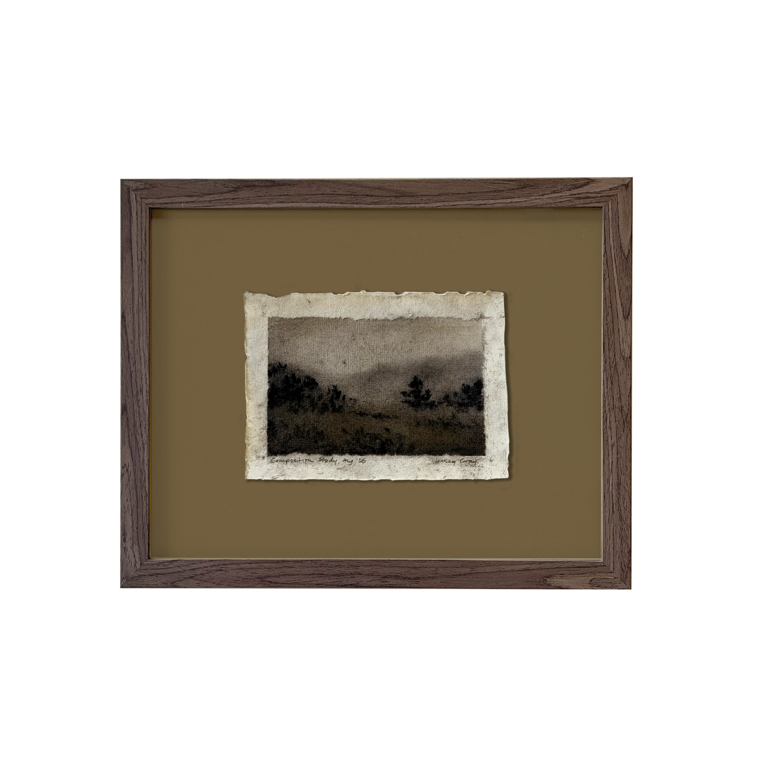 LinseyGray_PaperStudies-CompositionStudyAug2025_FrameOpt-Walnut+Moss.png