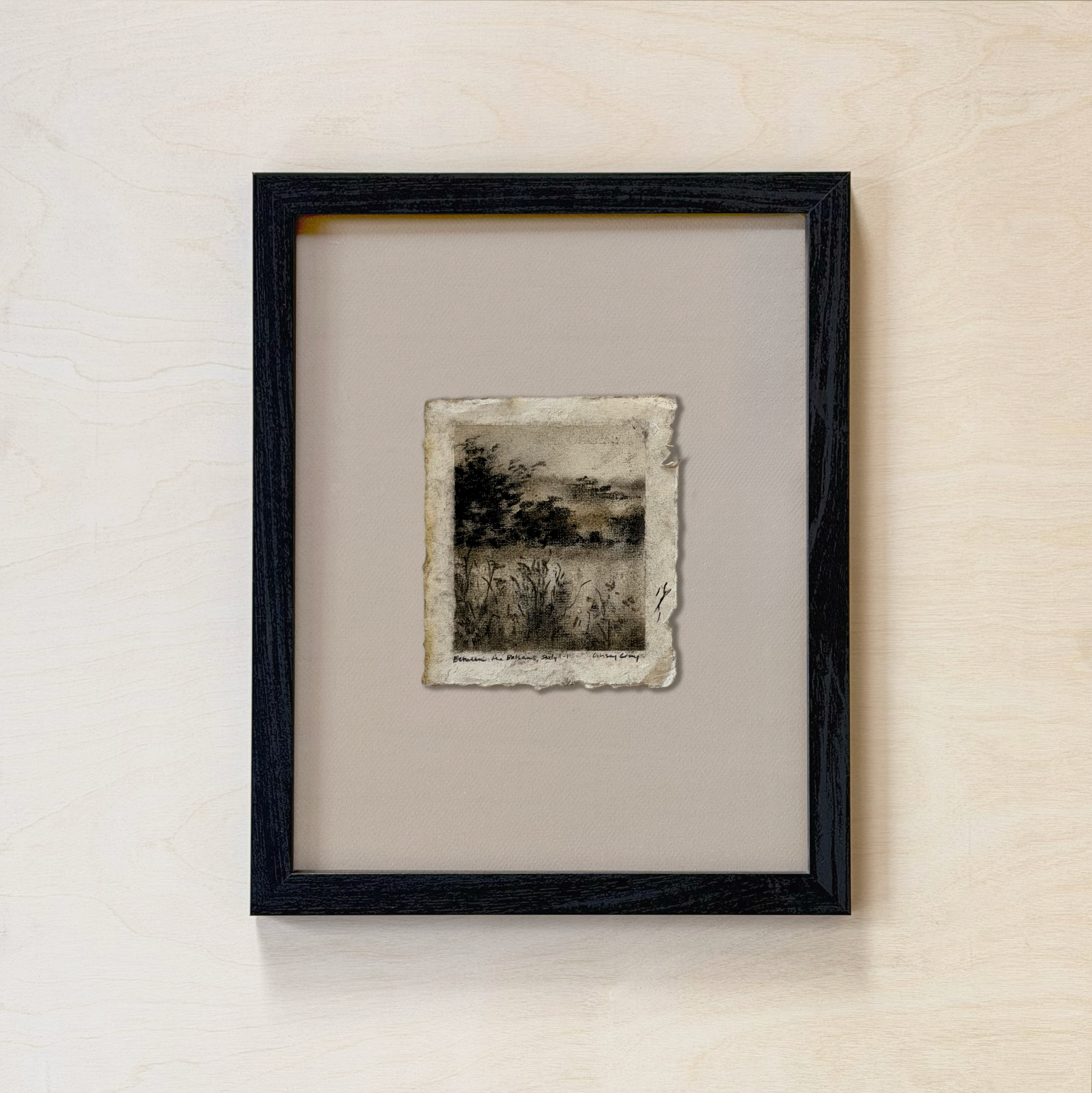 LinseyGray_PaperStudies-BetwTheBalsamsI-I_FrameOpt-Black+Ivory.png