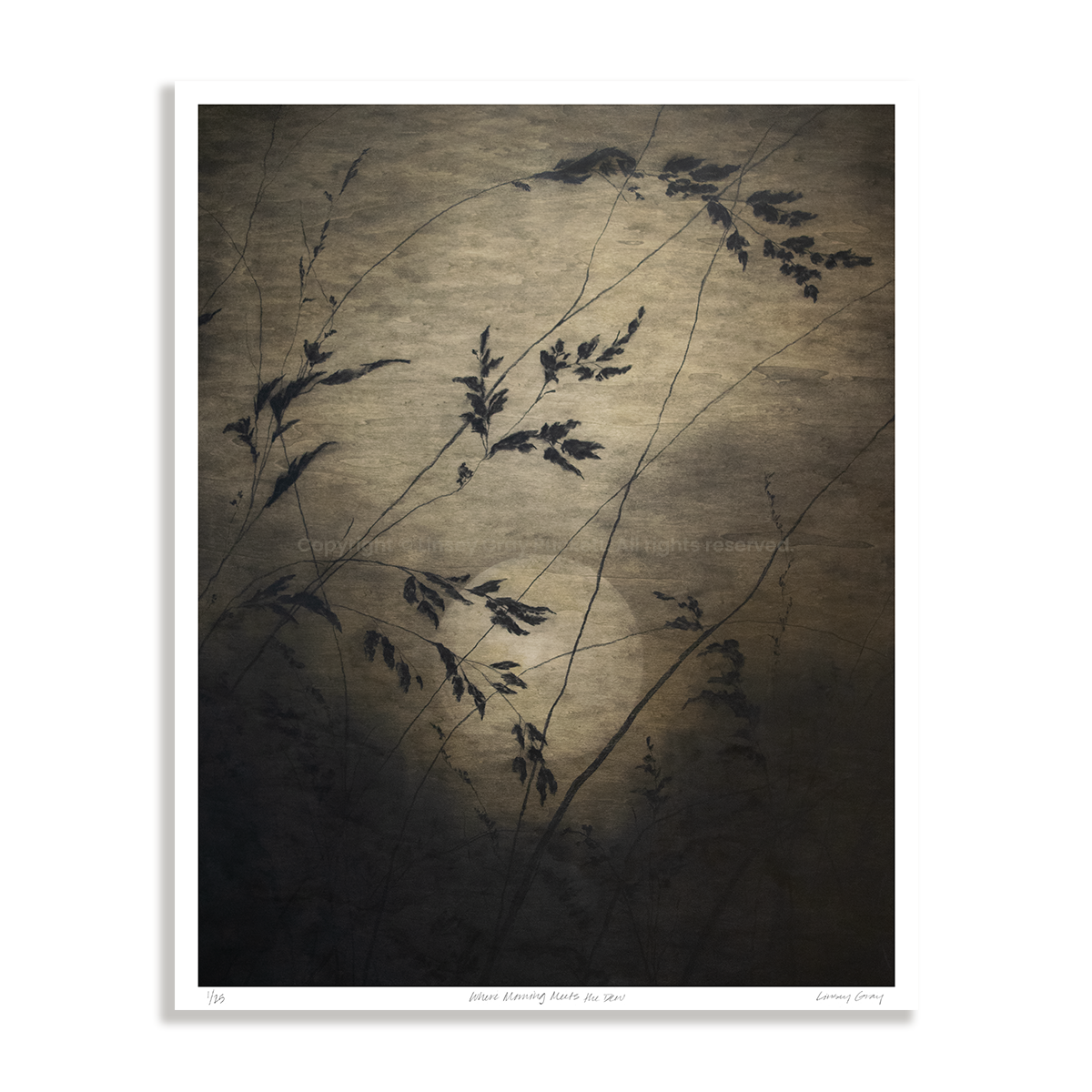 Where Morning Meets the Dew, Limited Edition Print