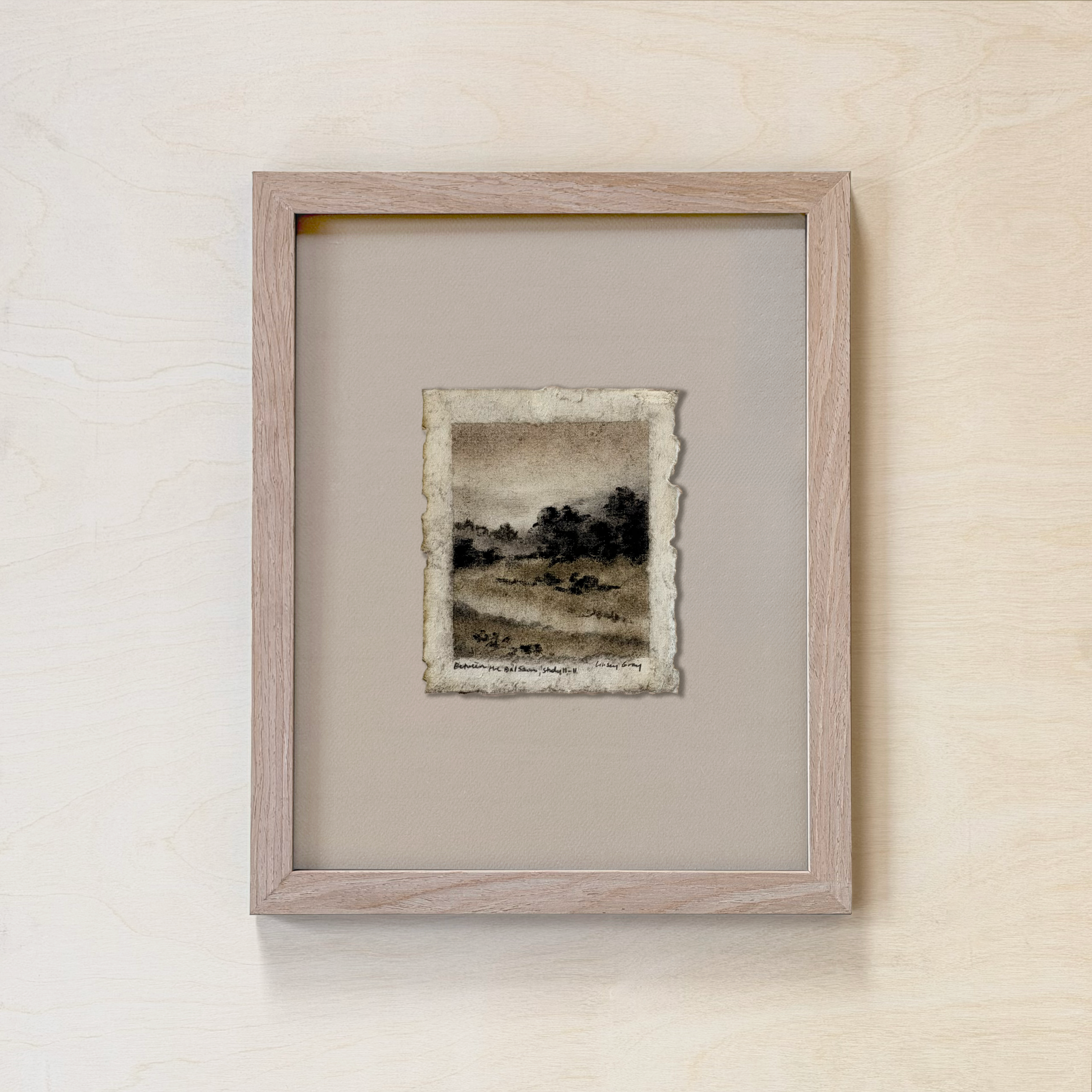 LinseyGray_PaperStudies-BetwTheBalsamsII-II_FrameOpt-Oak+Ivory.png