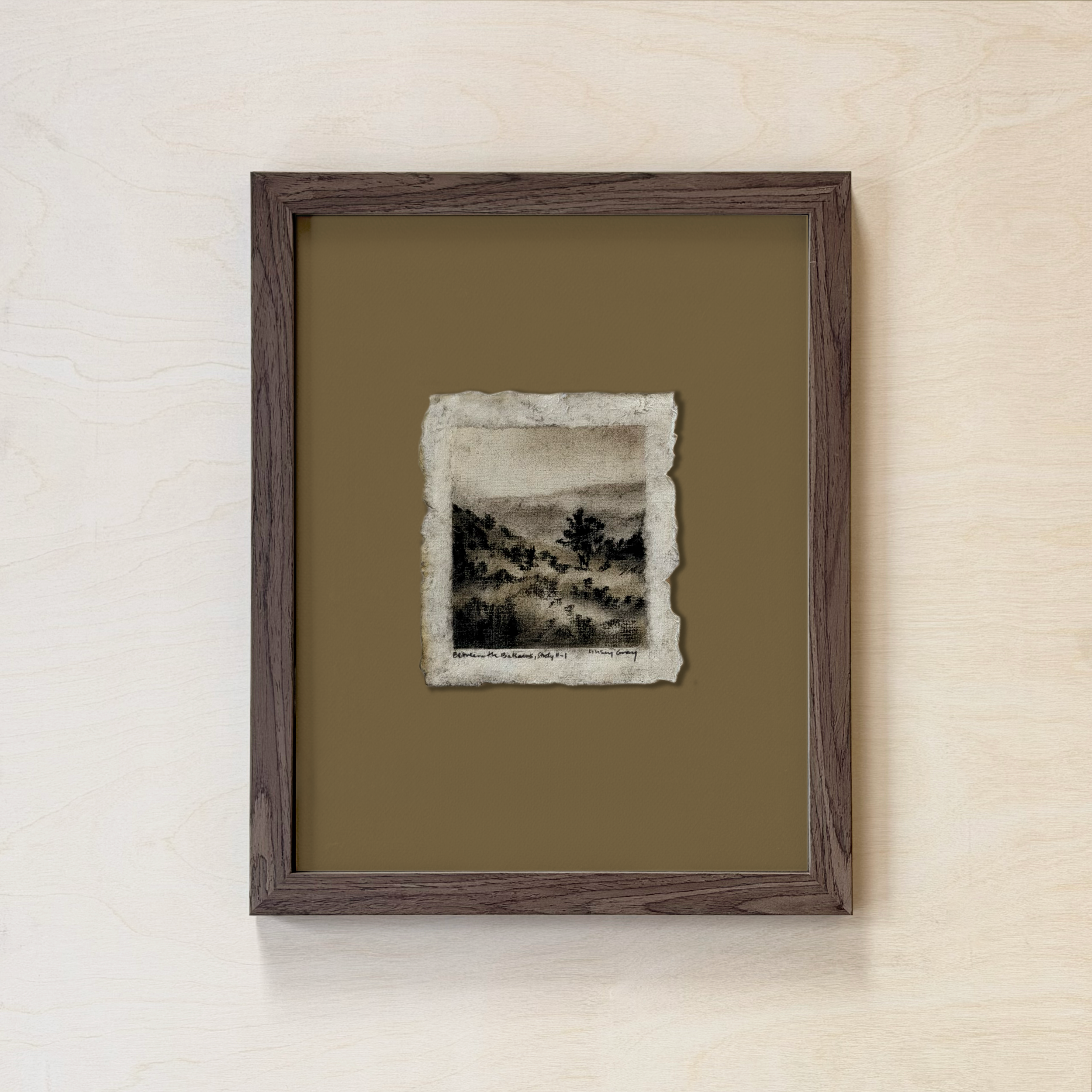 LinseyGray_PaperStudies-BetwTheBalsamsII-I_FrameOpt-Walnut+Moss.png