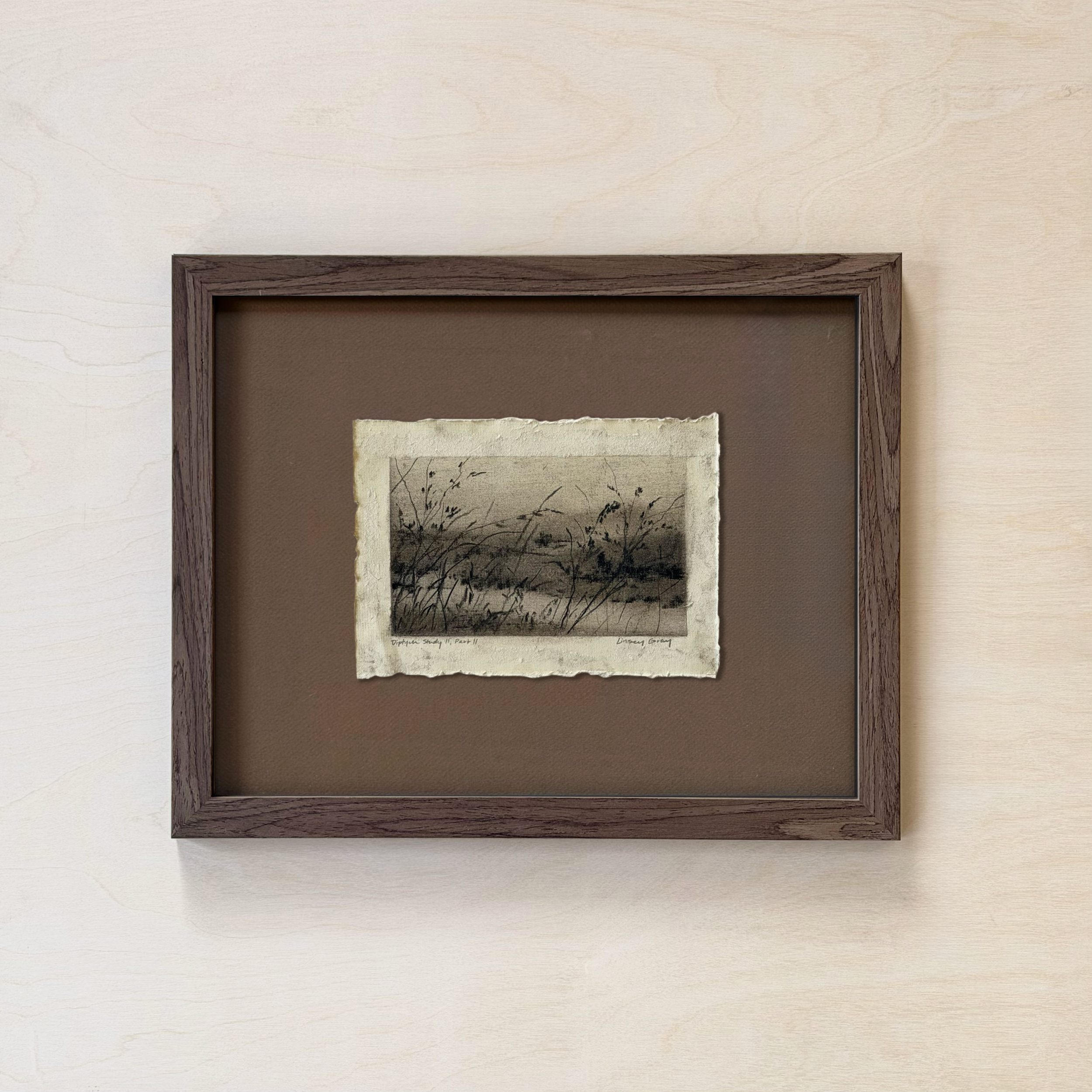 LinseyGray_PaperStudies-DiptychStudyIIPartII_FrameOpt-Walnut+Brown.png