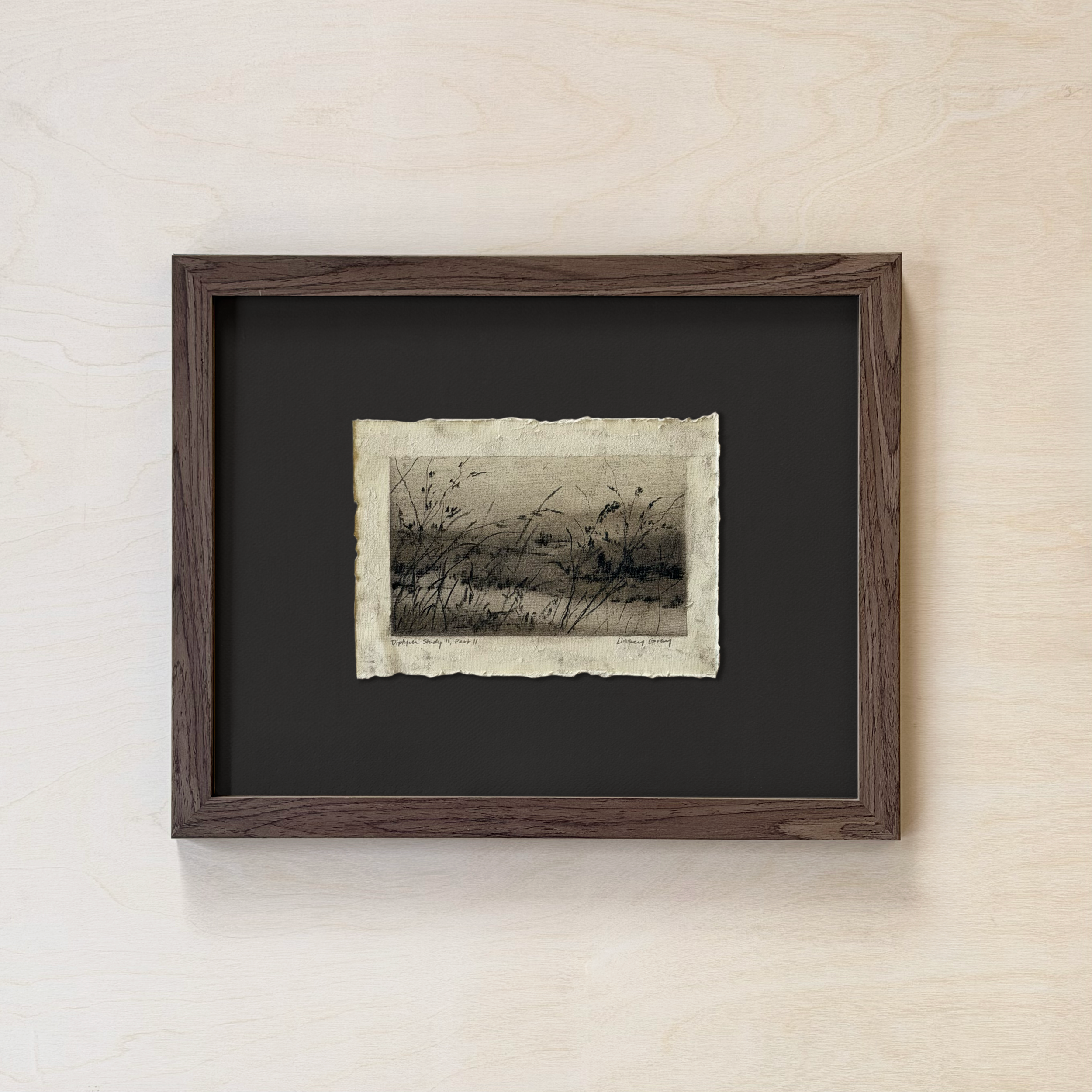 LinseyGray_PaperStudies-DiptychStudyIIPartII_FrameOpt-Walnut+Black.png