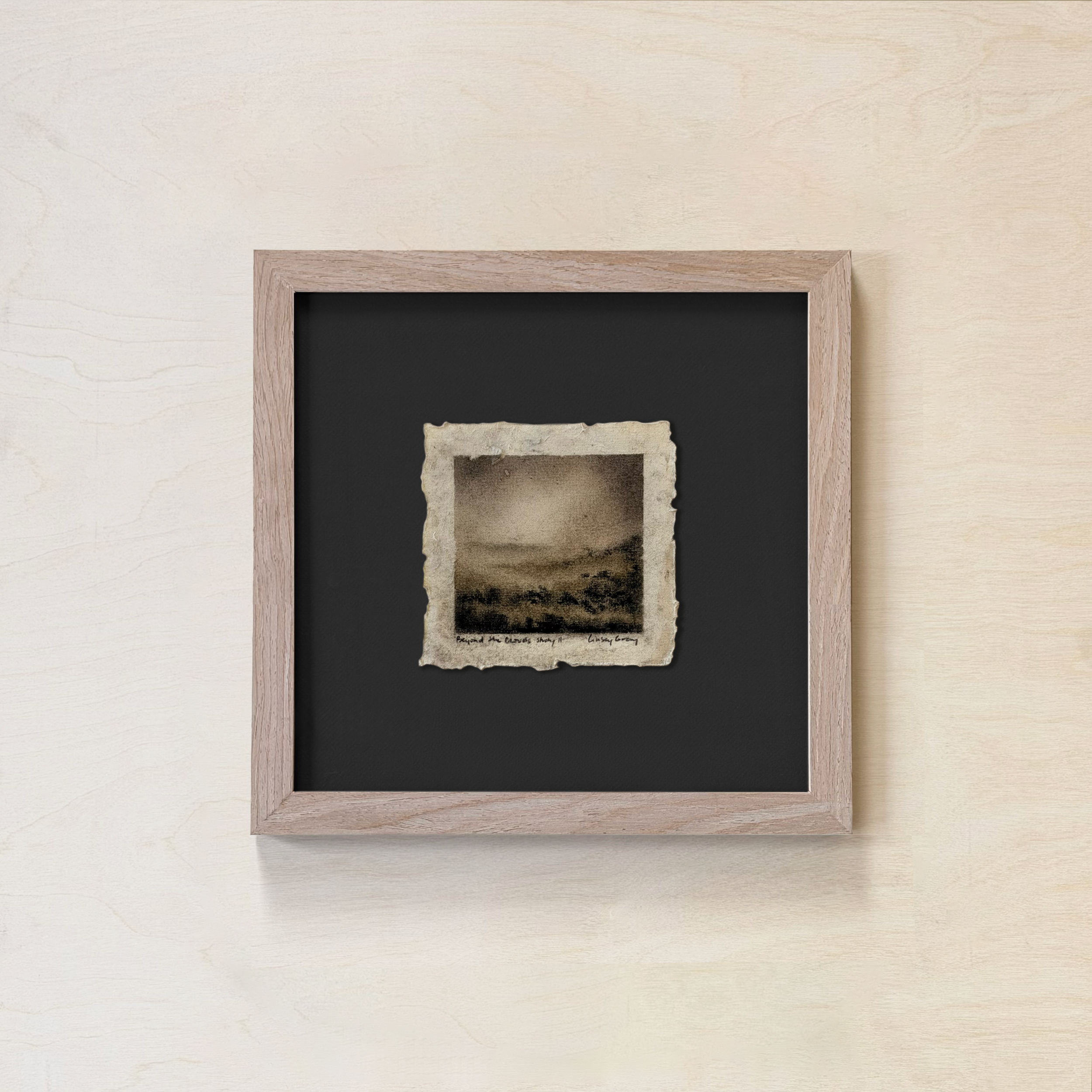 LinseyGray_PaperStudies-BeyondtheCloudsII_FrameOpt-Oak+Black.png