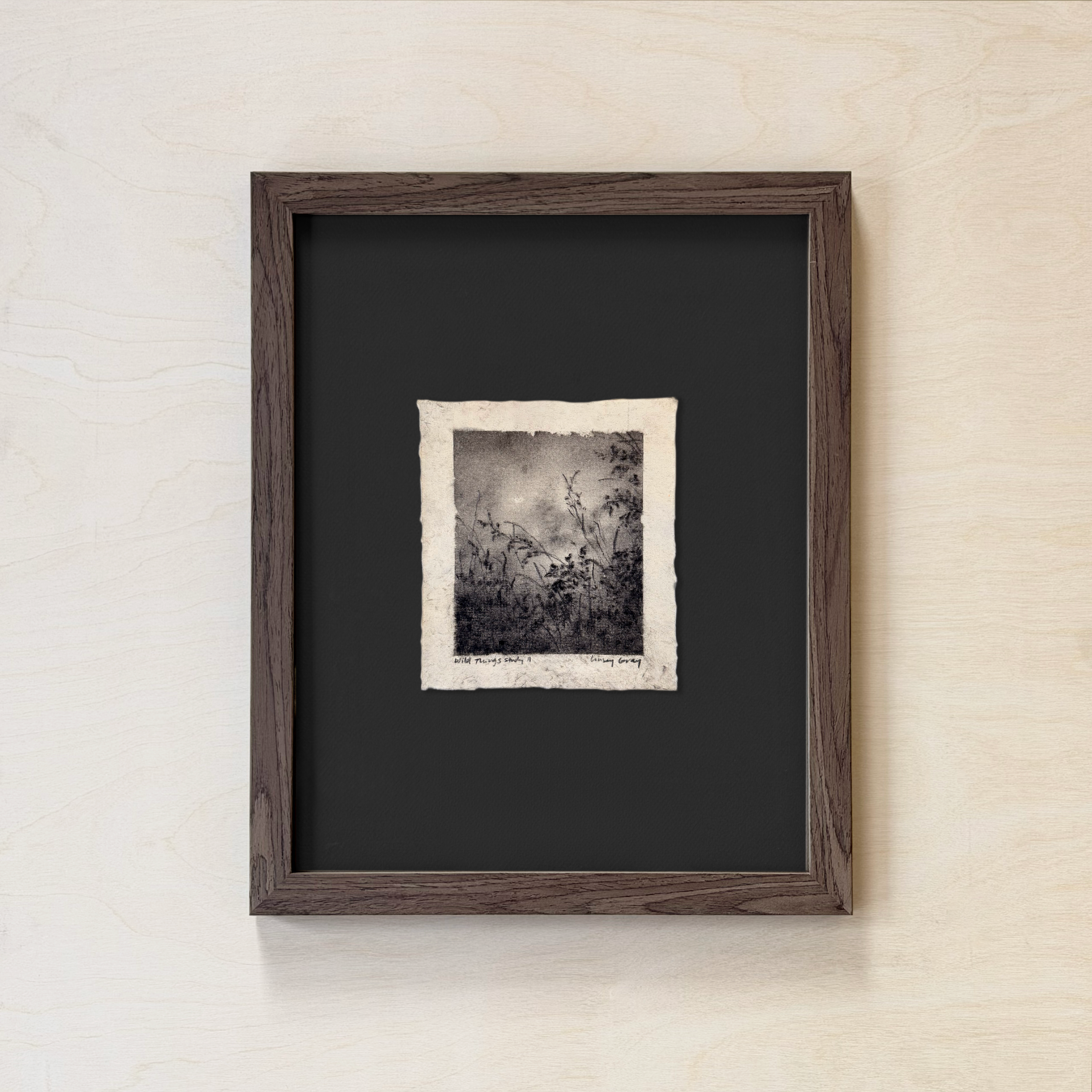 LinseyGray_PaperStudies-WildThingsStudyII_FrameOpt-Walnut+Black.png