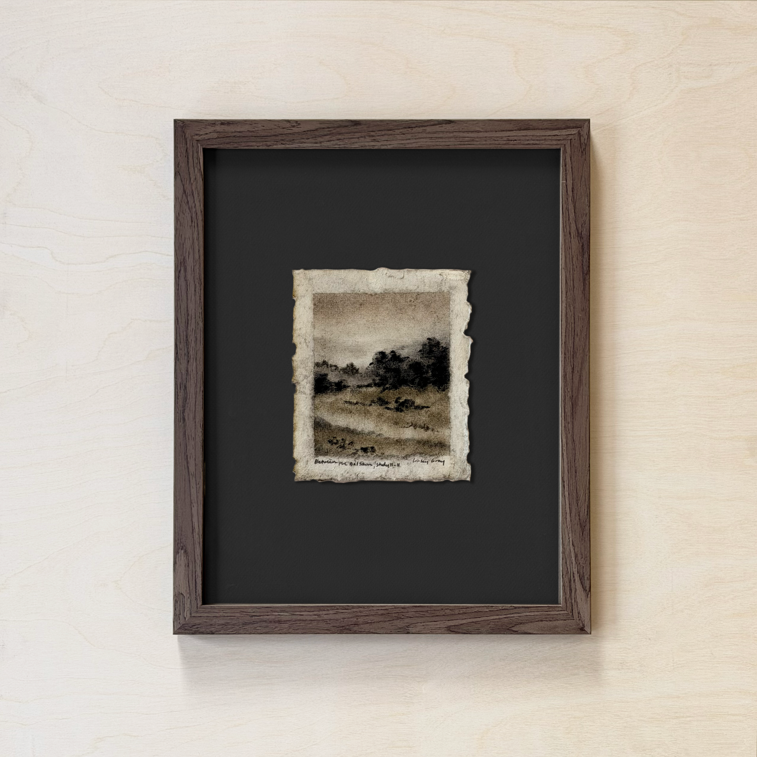 LinseyGray_PaperStudies-BetwTheBalsamsII-II_FrameOpt-Walnut+Black.png