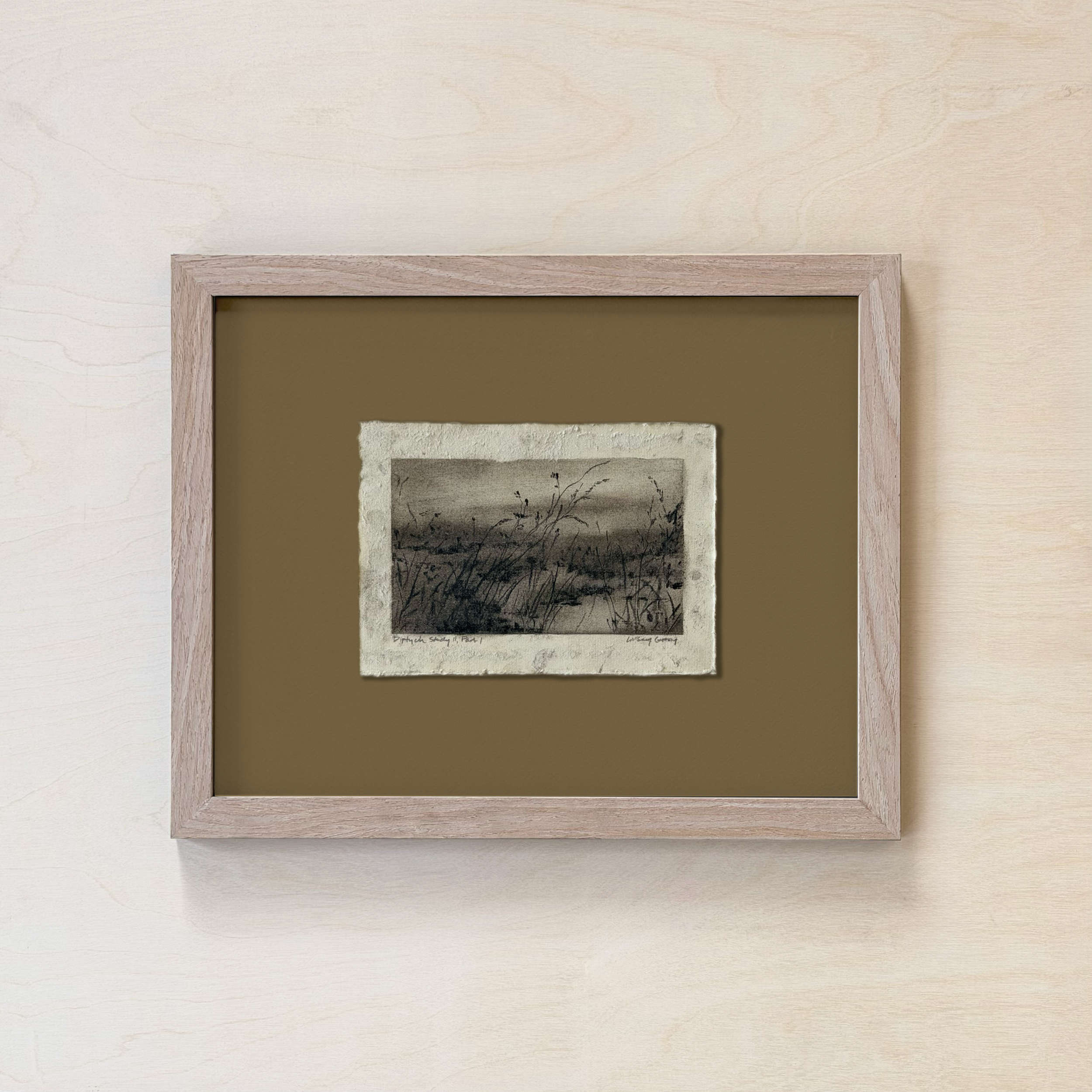 LinseyGray_PaperStudies-DiptychStudyIIPartI_FrameOpt-Oak+Moss.png