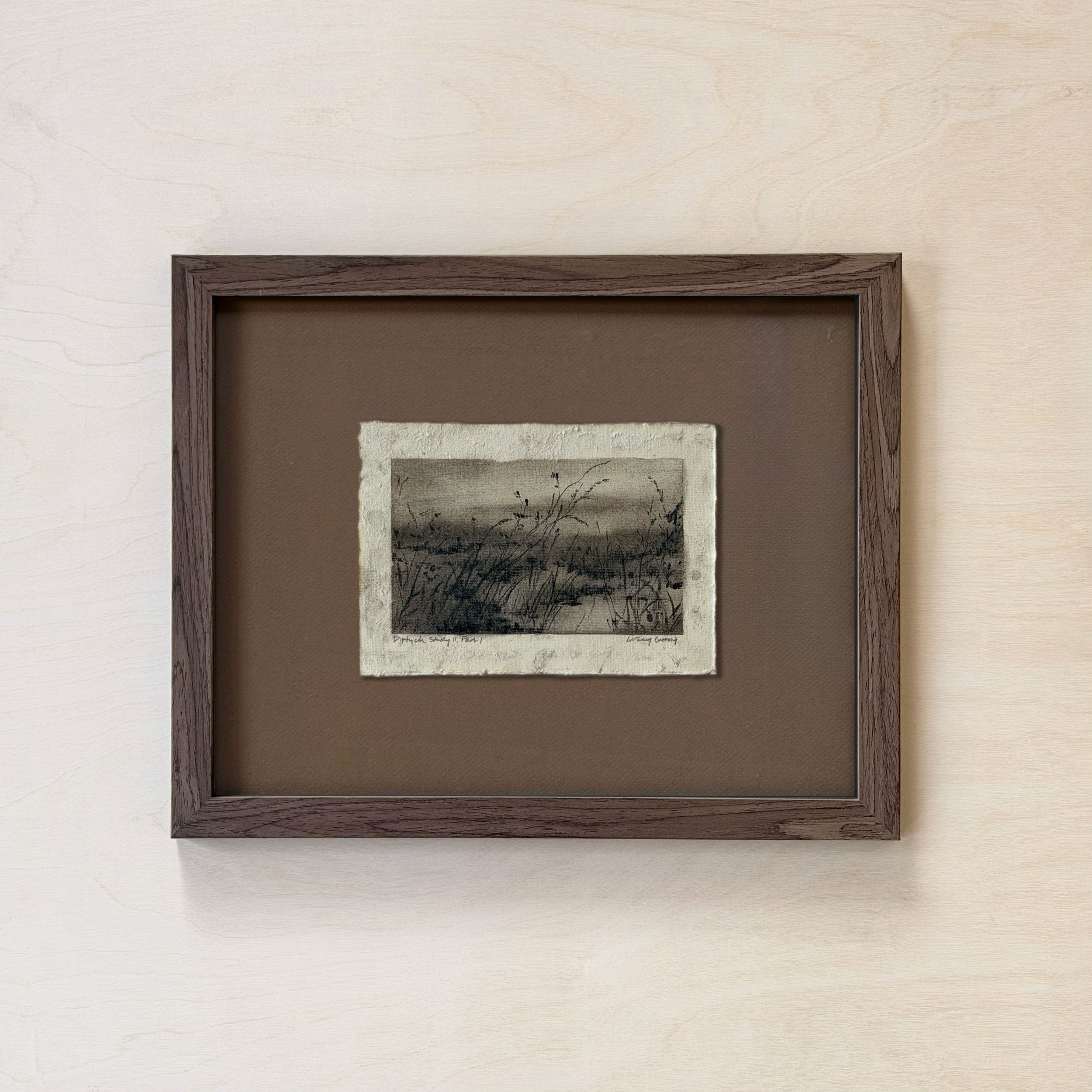 LinseyGray_PaperStudies-DiptychStudyIIPartI_FrameOpt-Walnut+Brown.png