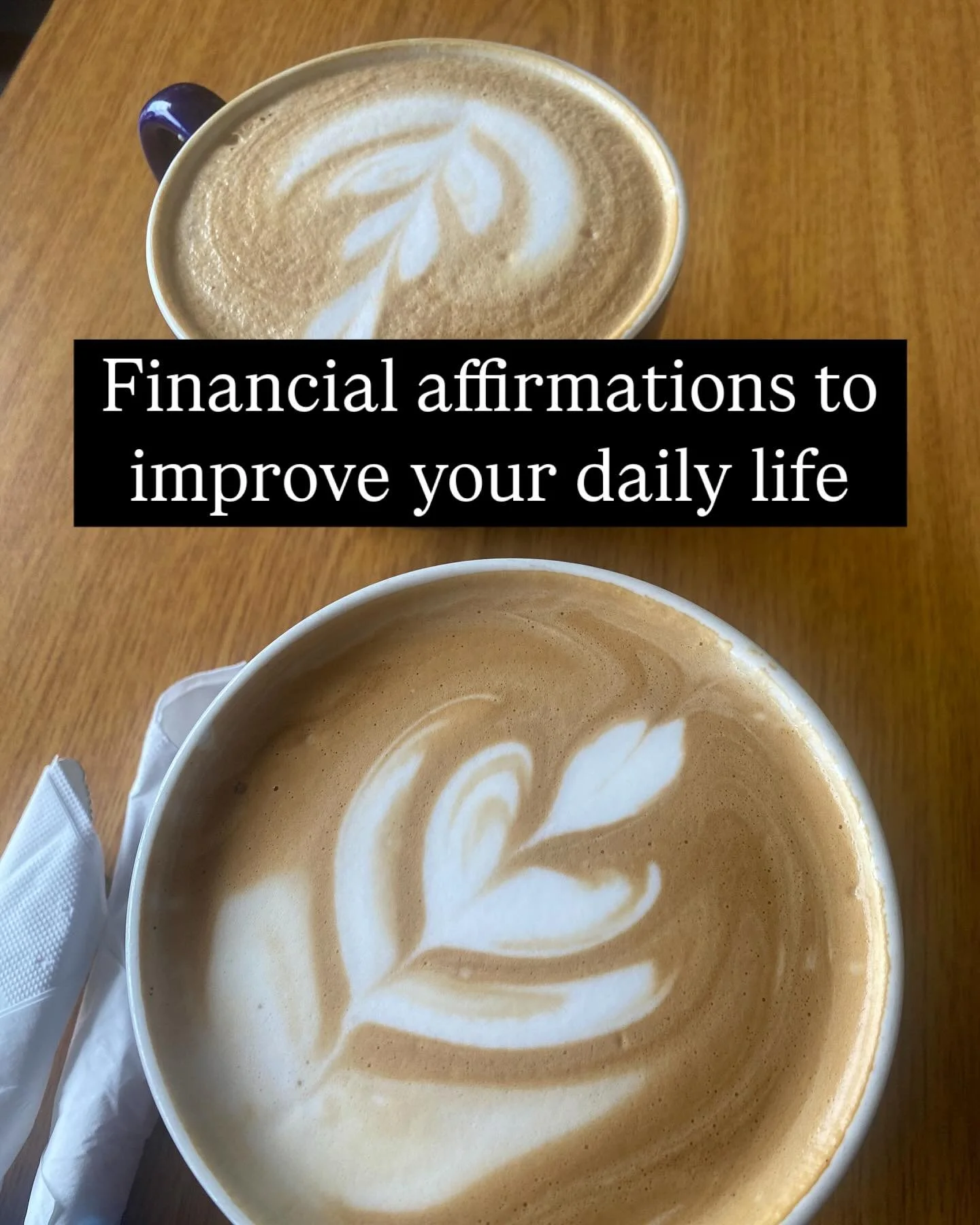 I deserve a life of financial ease.

What are some of your favorite financial affirmations? Drop them below!

Like this post? Share with others.
	&bull;	#MotivationMonday (or other day-specific like #WealthWednesday)
	&bull;	#DailyAffirmations
	&bull