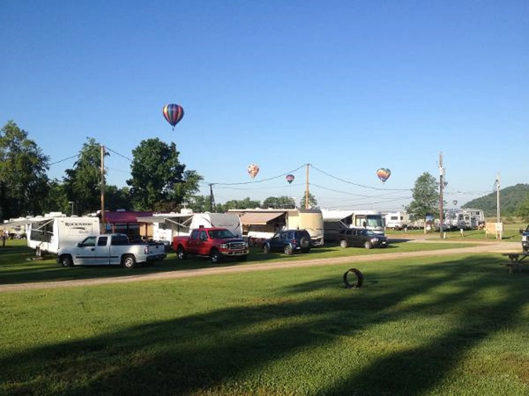 View of the campground