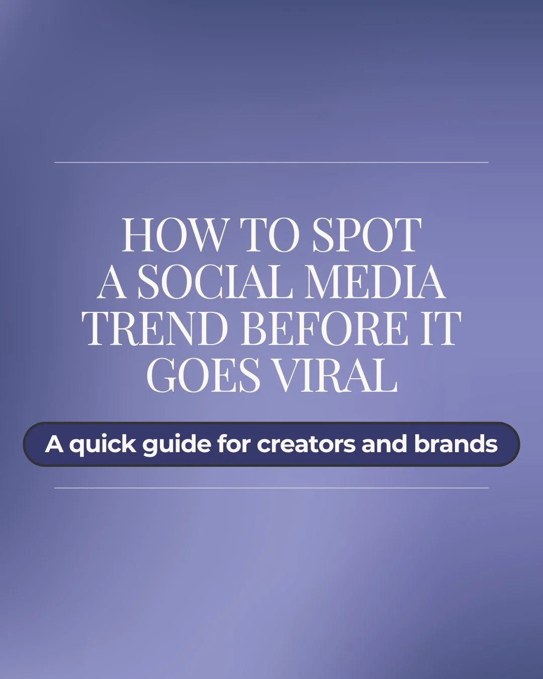 By the time a trend is everywhere&hellip; it&rsquo;s already too late.⁠
Here&rsquo;s how to catch trends before they peak⁠
⁠
#infographic #trendspotting⁠
⁠
info from: @later.com