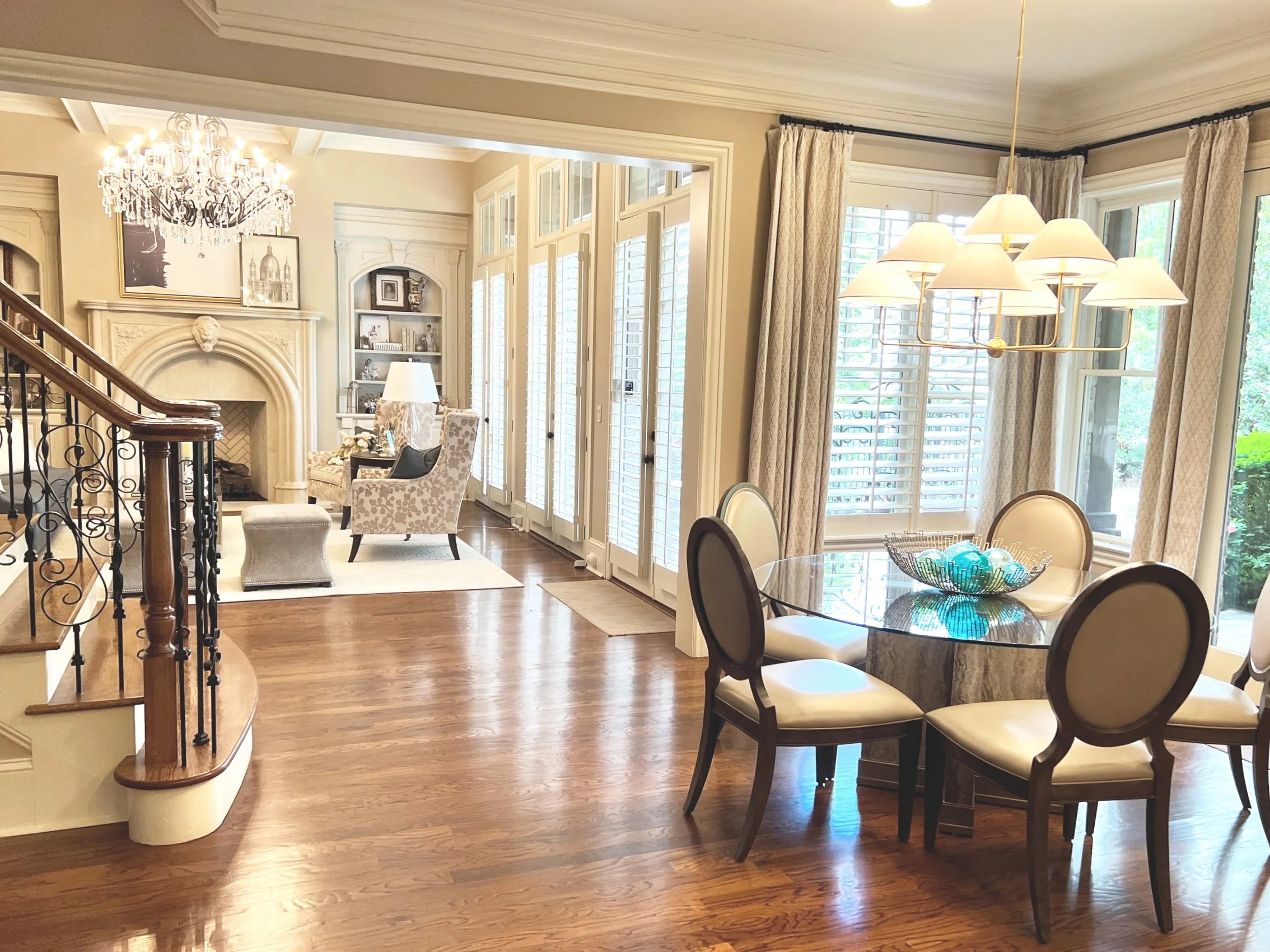 Hynes Landing open-plan dining and living spaces