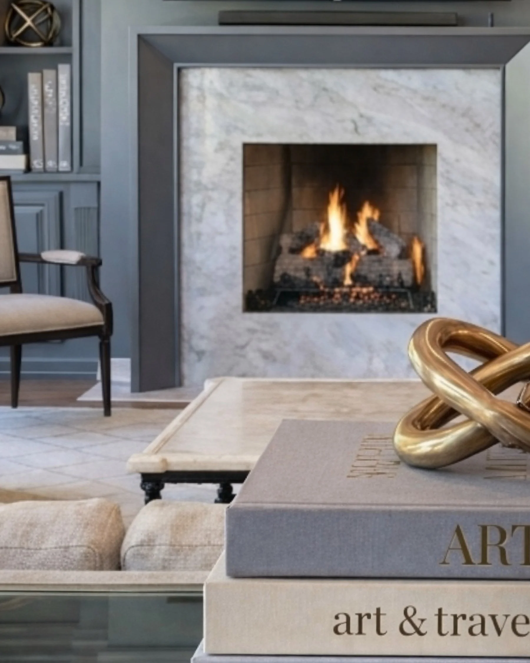Hynes Landing fireplace material detail