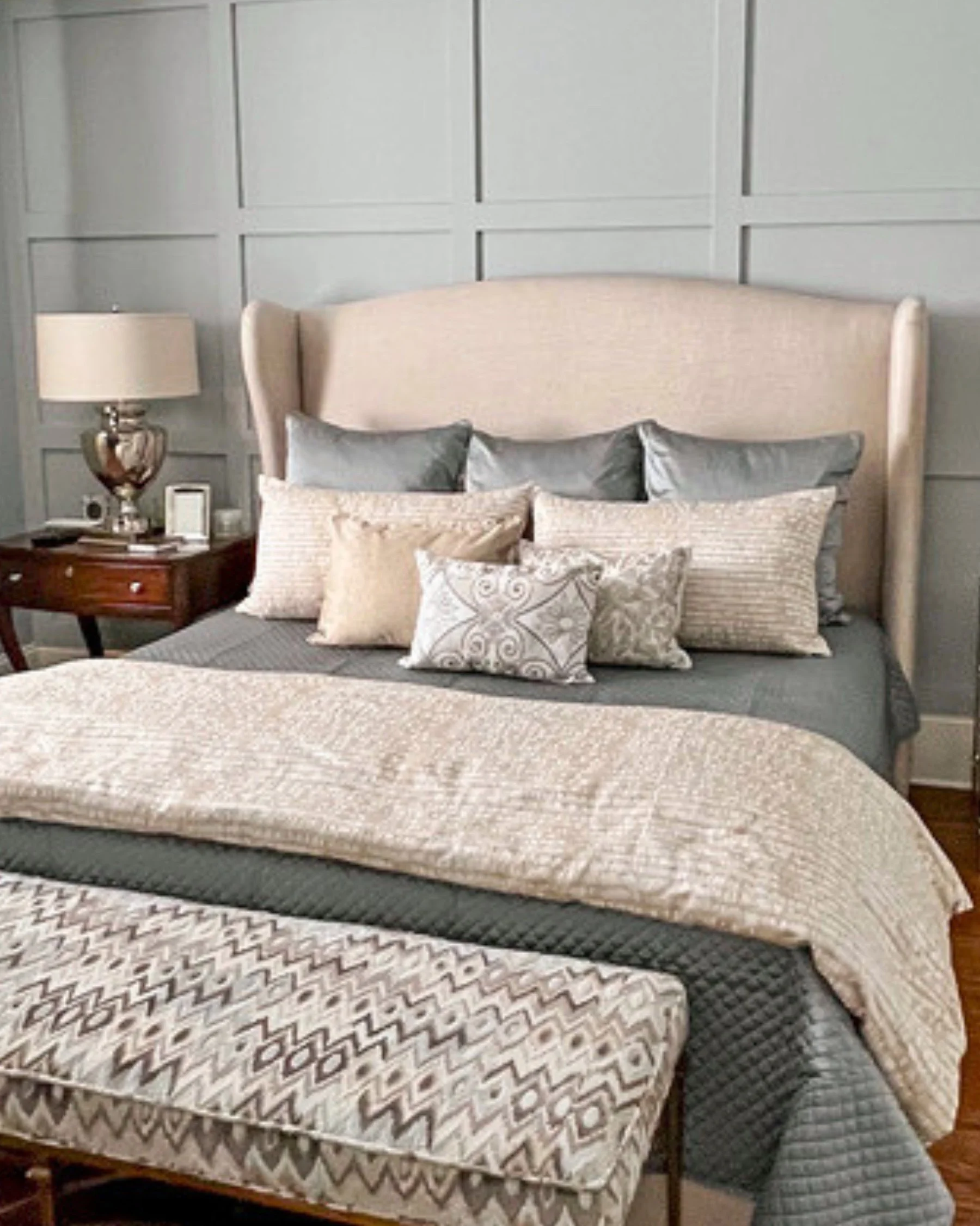 Refined guest bedroom design