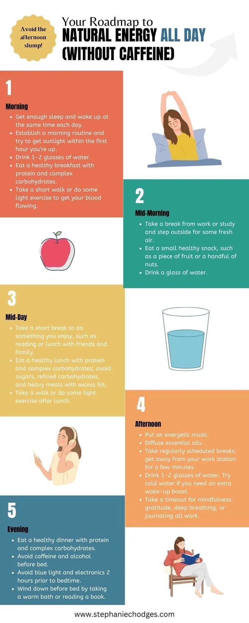 7 Step Roadmap to Beat the Afternoon Slump Without Coffee — Stephanie C ...