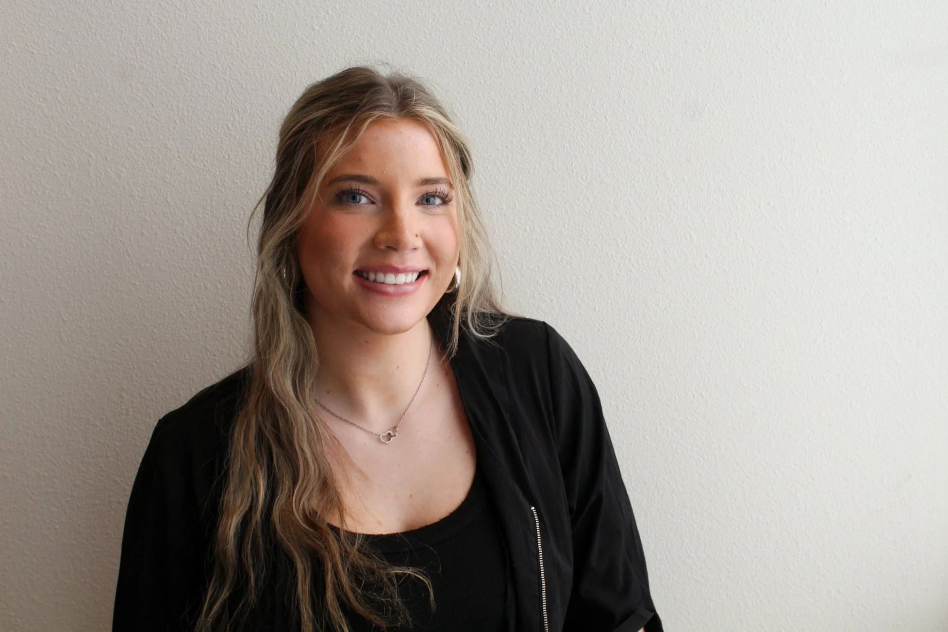 a girl with light brown hair