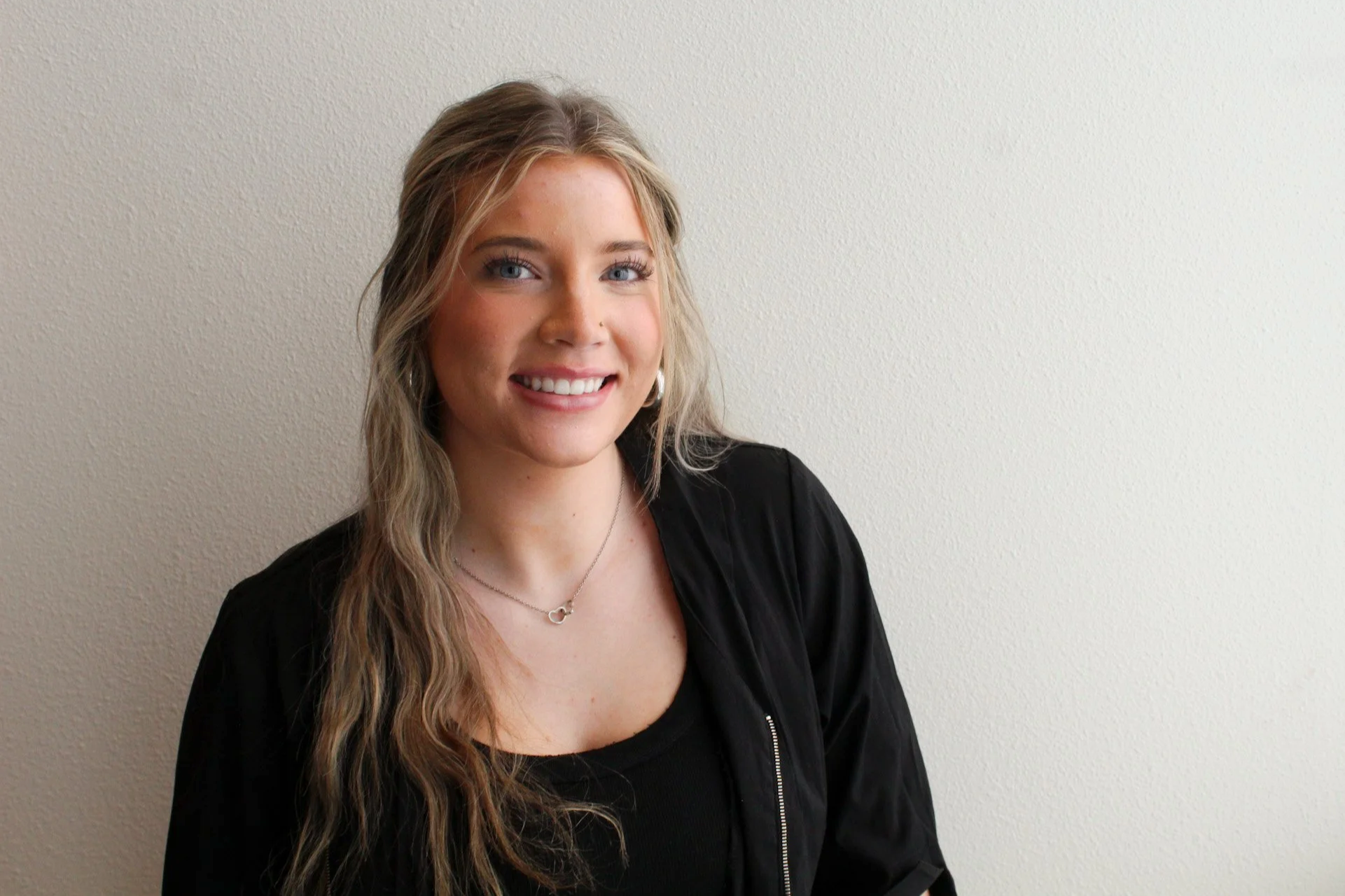 a girl with light brown hair