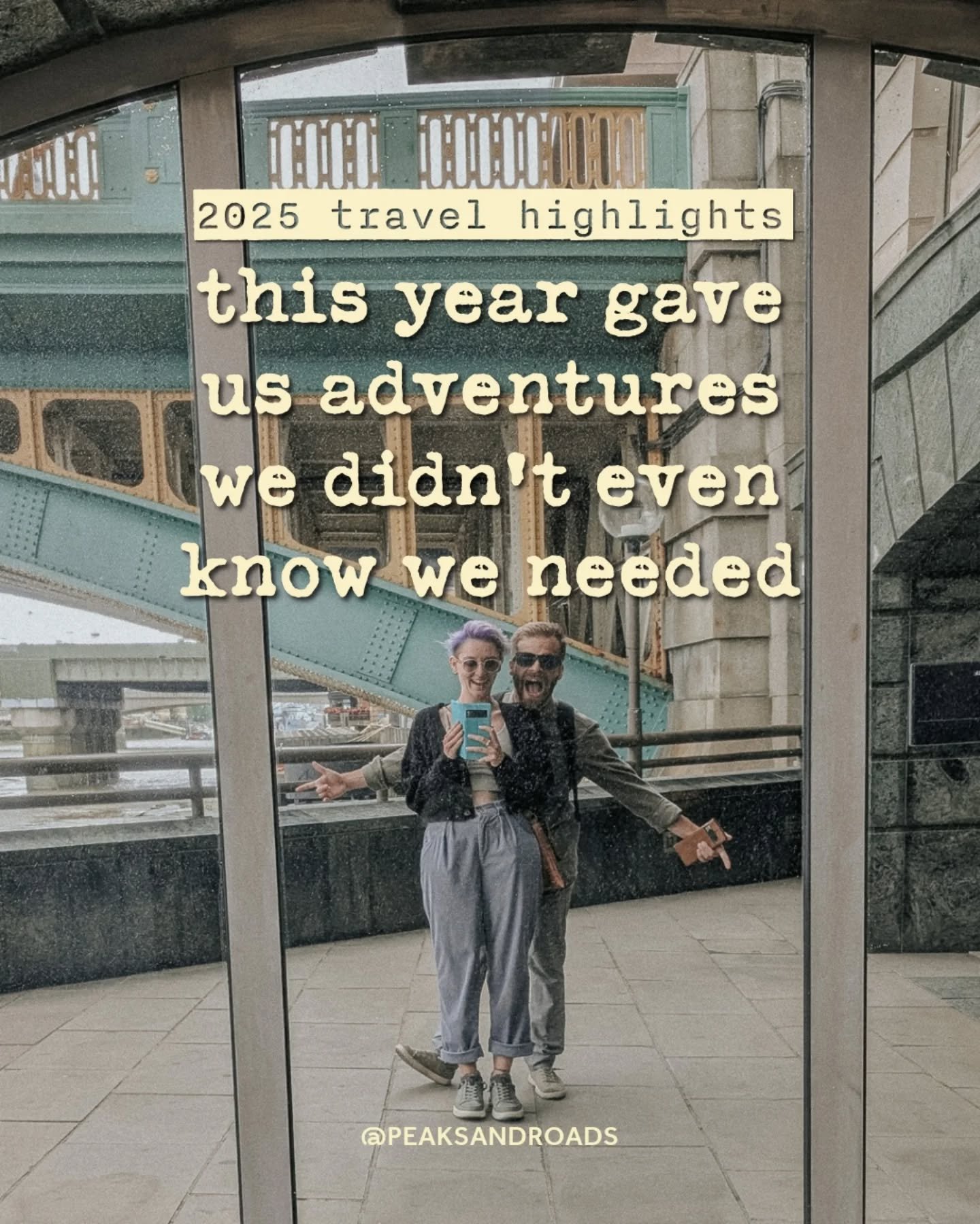 2025 surprised us in all the best ways. We slept in a wine barrel, stayed in a hobbit-inspired Airbnb and curled up inside a tiny witch cottage. We wandered through ancient sites, danced in French streets, chased golden hours, sang all the wrong note