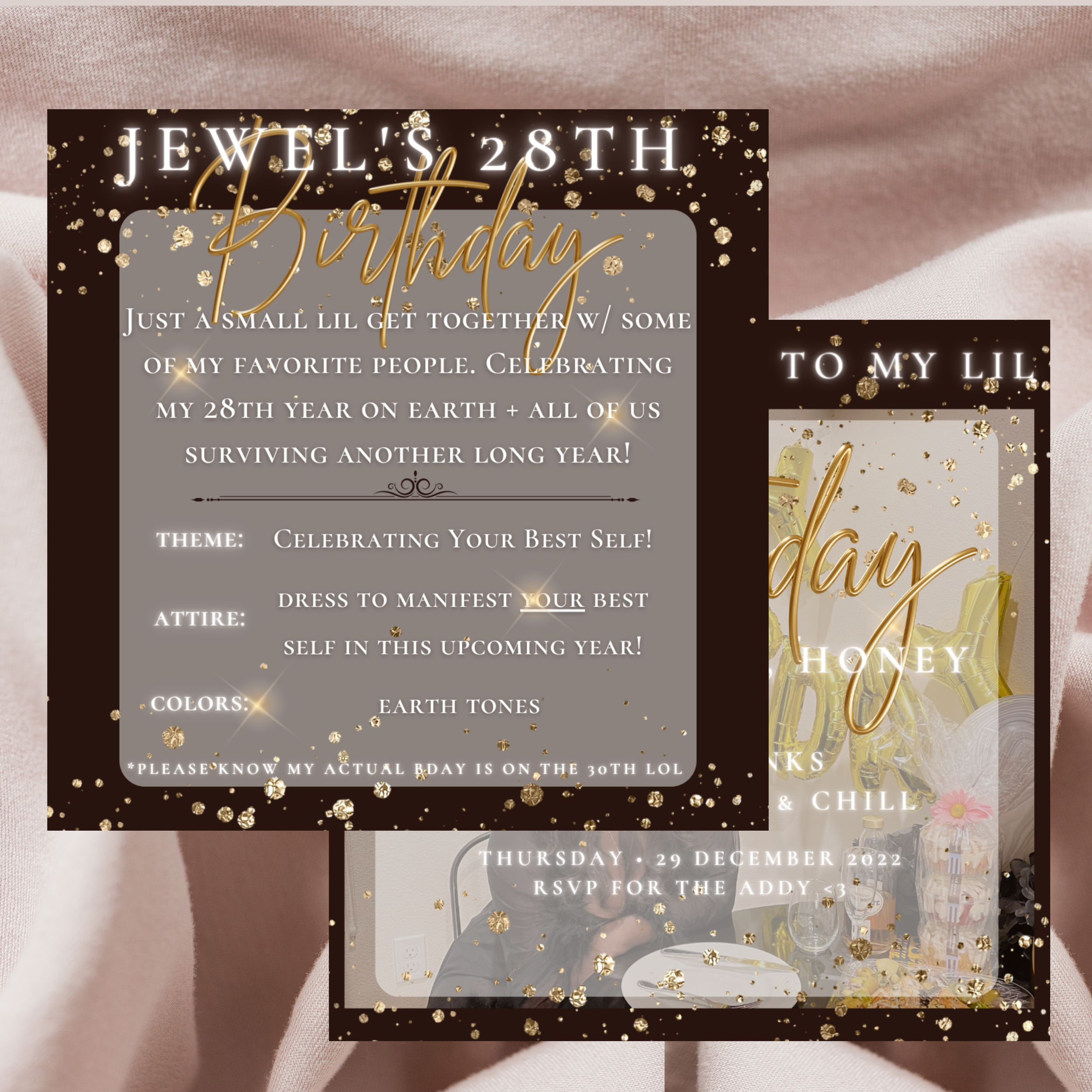 Birthday Invite, Back | 2023