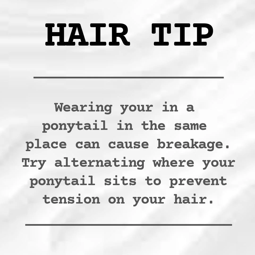 ✨️HAIR TIP✨️
Would you like to see more weekly tips to protect your hair? If so, comment YES below.
.
.
.
#hairtips #haireducation #hairtips101 #hairtiptuesday #tipoftheday #takecareofyourhair #hairetiquette #healthyhair 
#haireducation