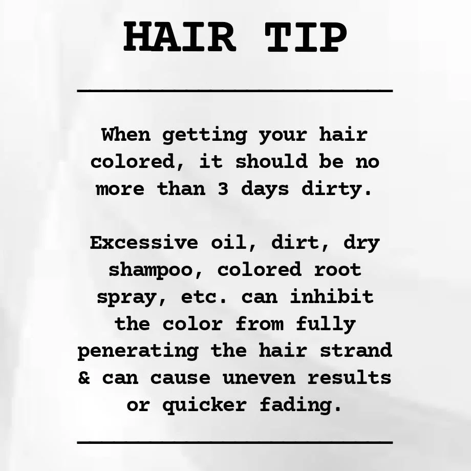 Hair Tip!
.
.
.
#coloredhair #greycoverage #healthyhair #wash #cleanhair #cleanscalp #dirtyhair #hairtips