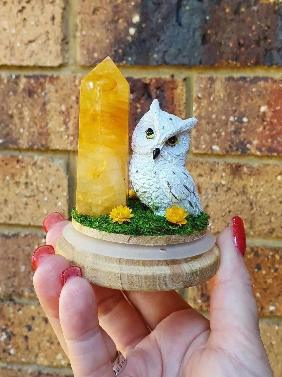Golden Healer Owl Garden