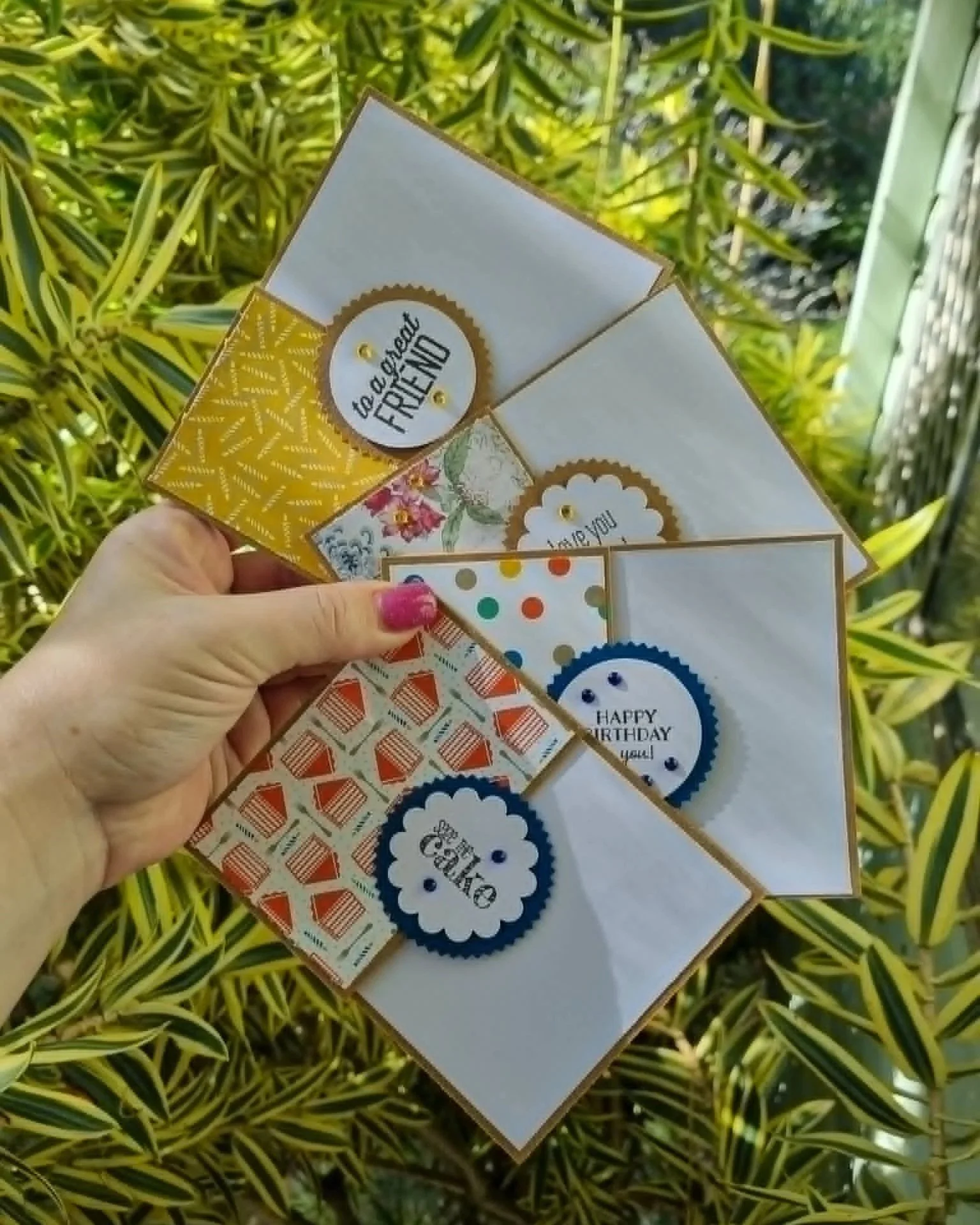 Handmade "Z" Fold Cards - Choose your favourite