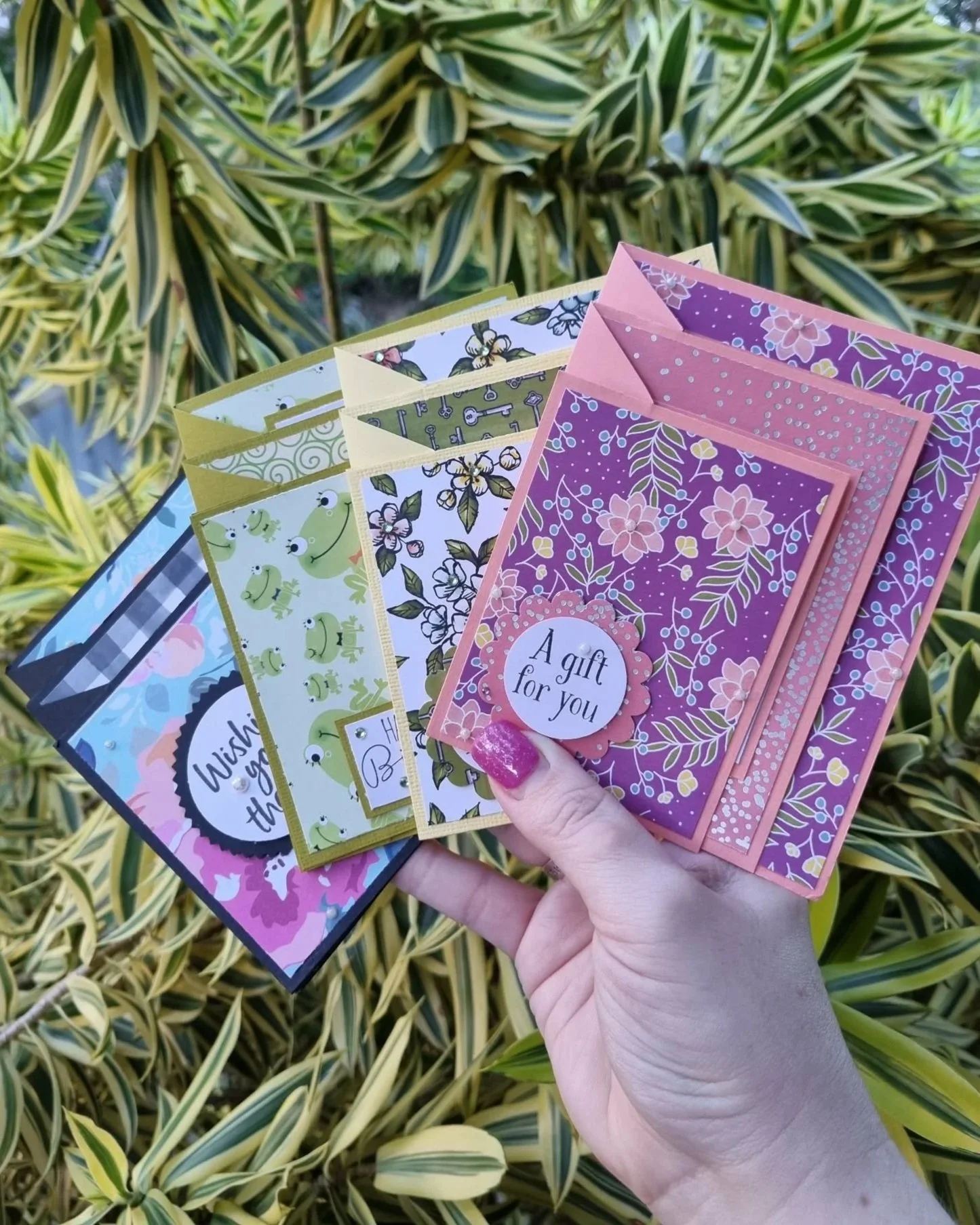 Handmade Tri Fold Cards - Choose your favourite