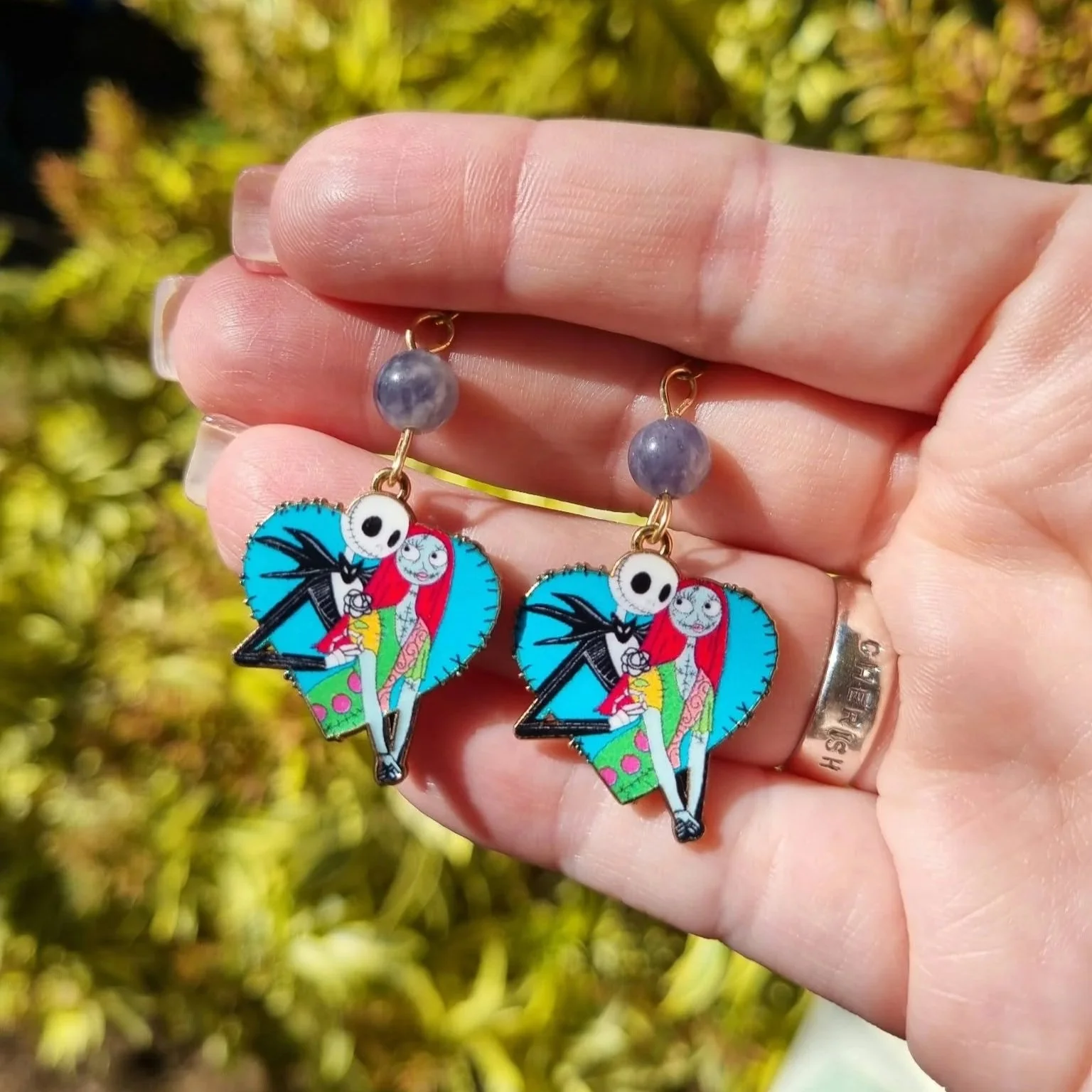 Iolite Jack & Sally Earrings - Gold