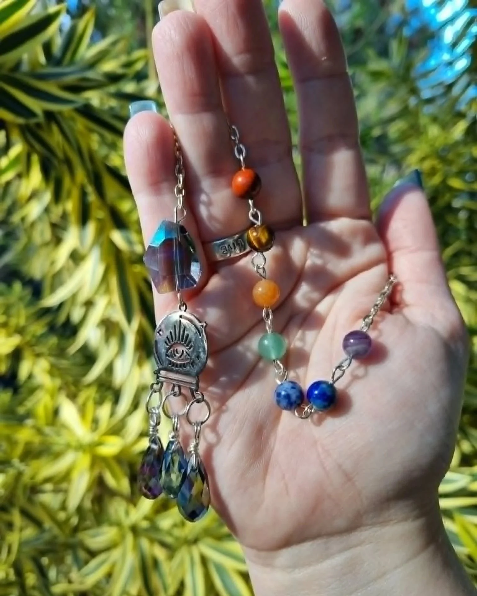 Charka Crystal Ball Sun-Catcher - Silver