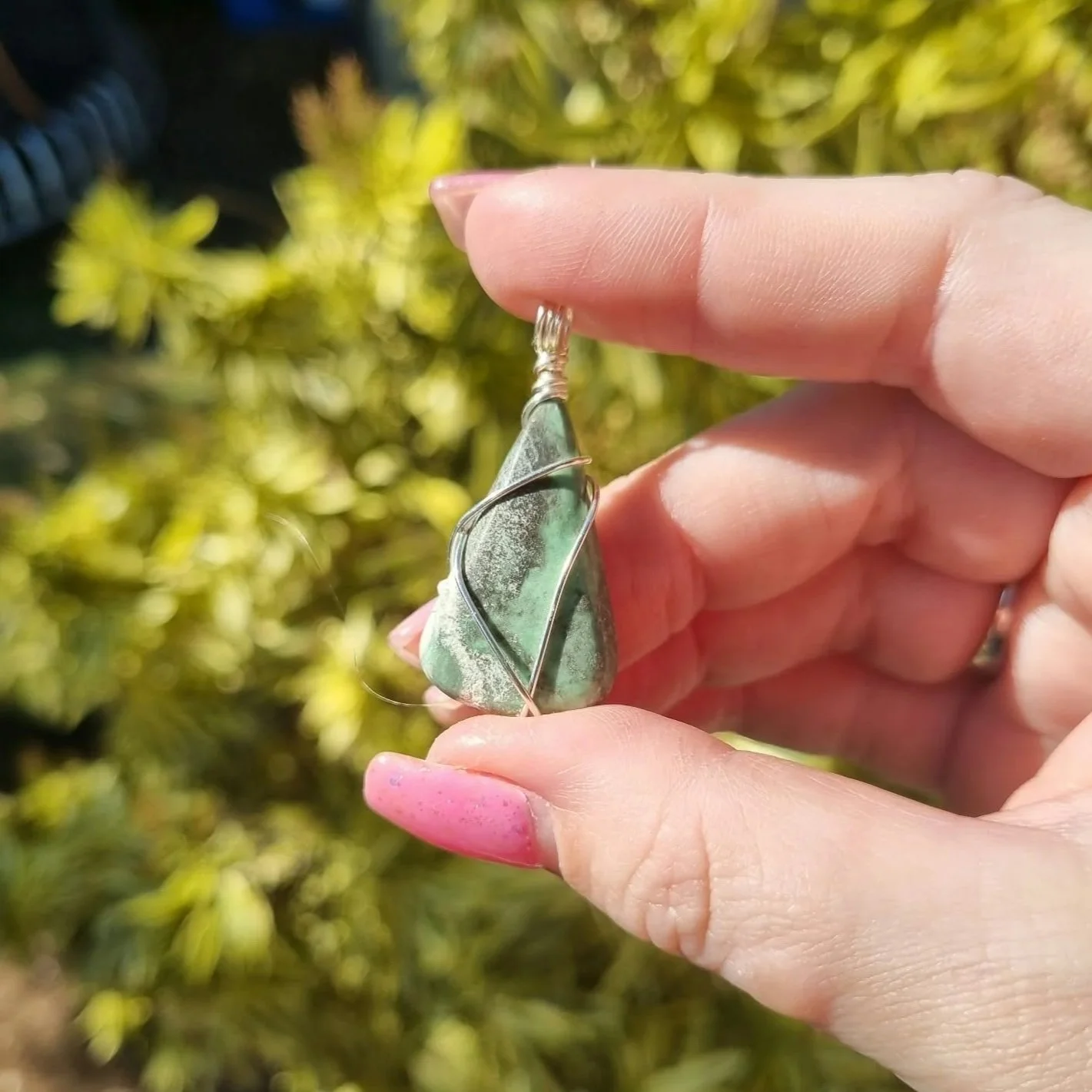 Variscite Pendant - Silver
