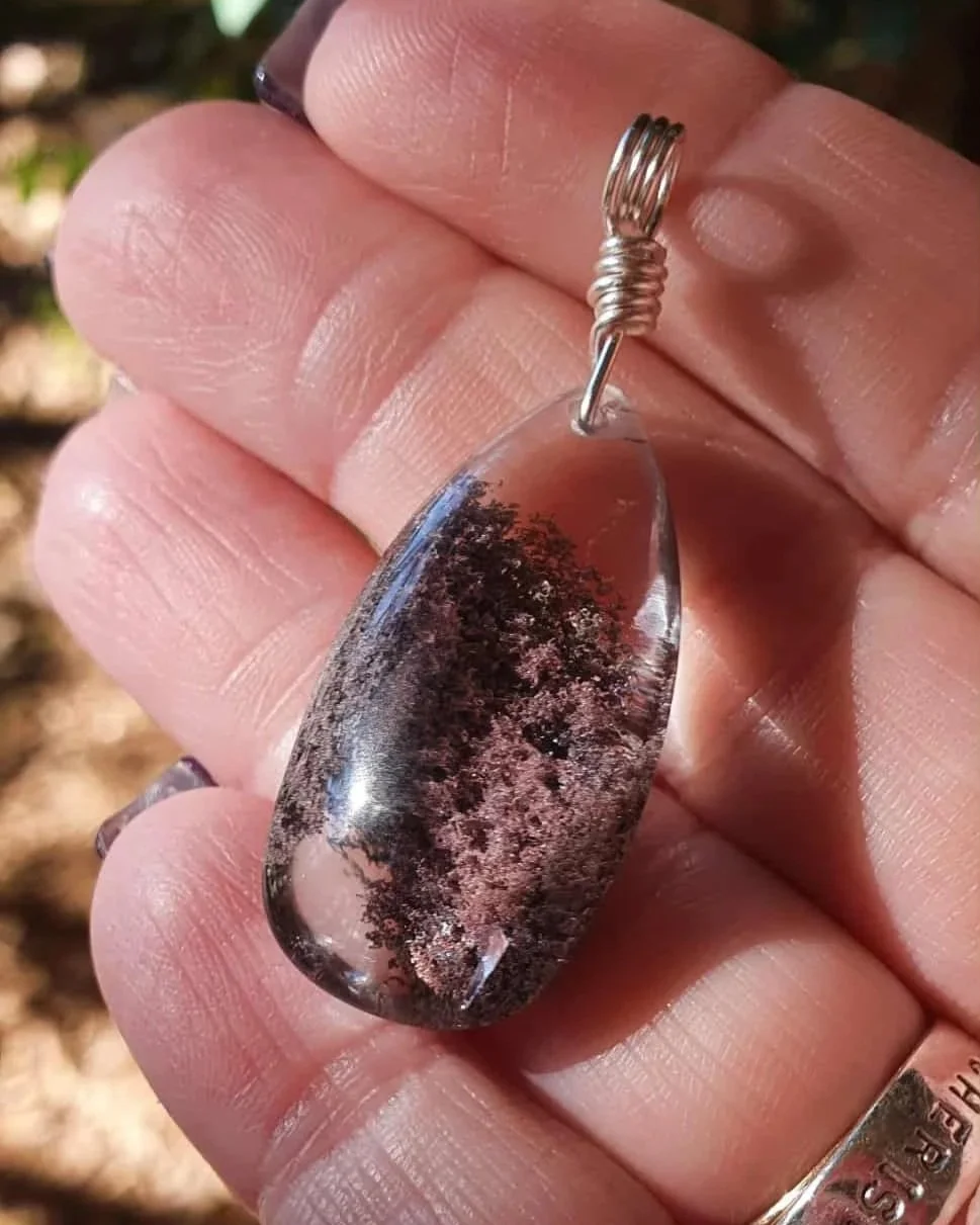 Garden Quartz Pendant - Silver