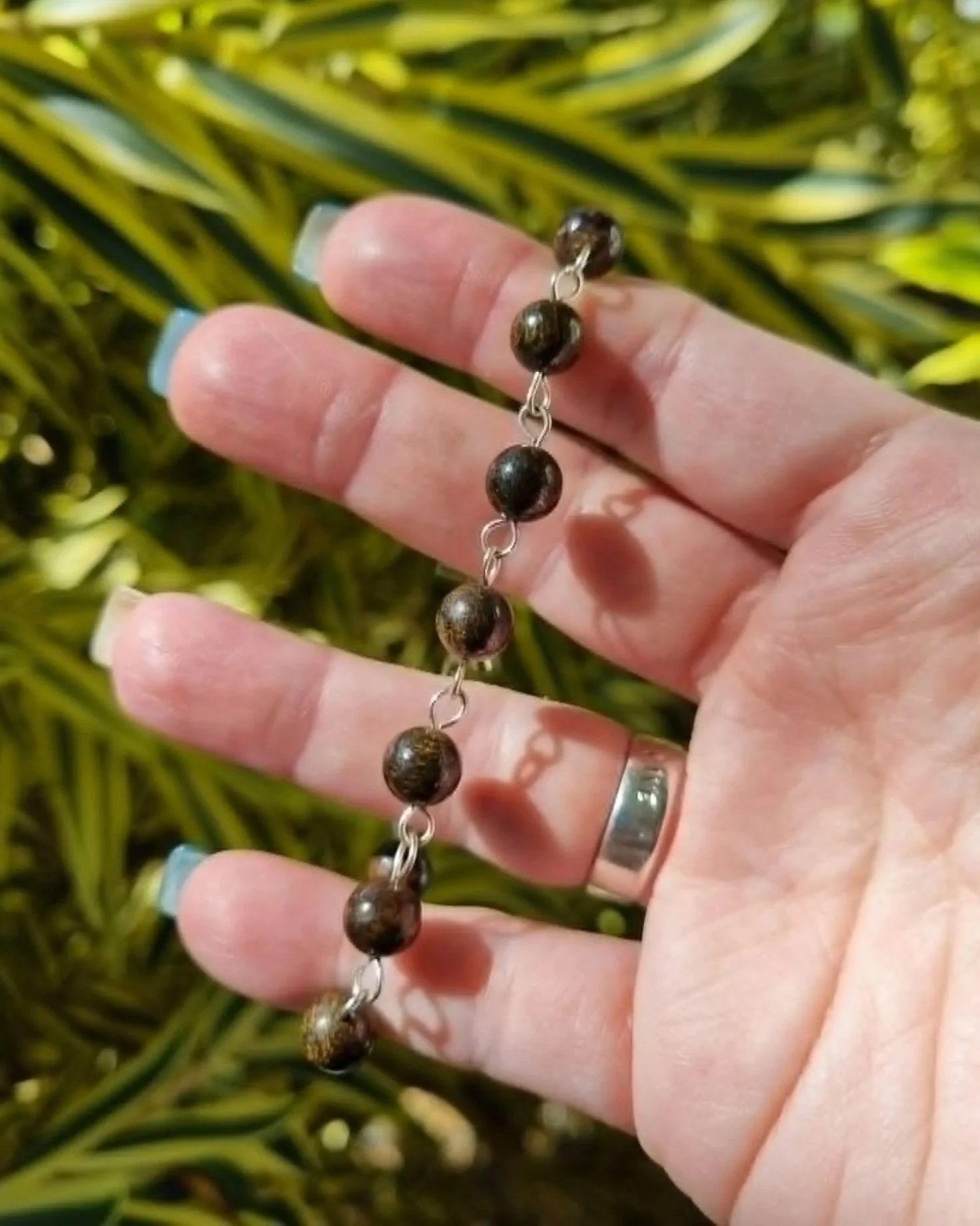 Bronzite Bracelet - Silver