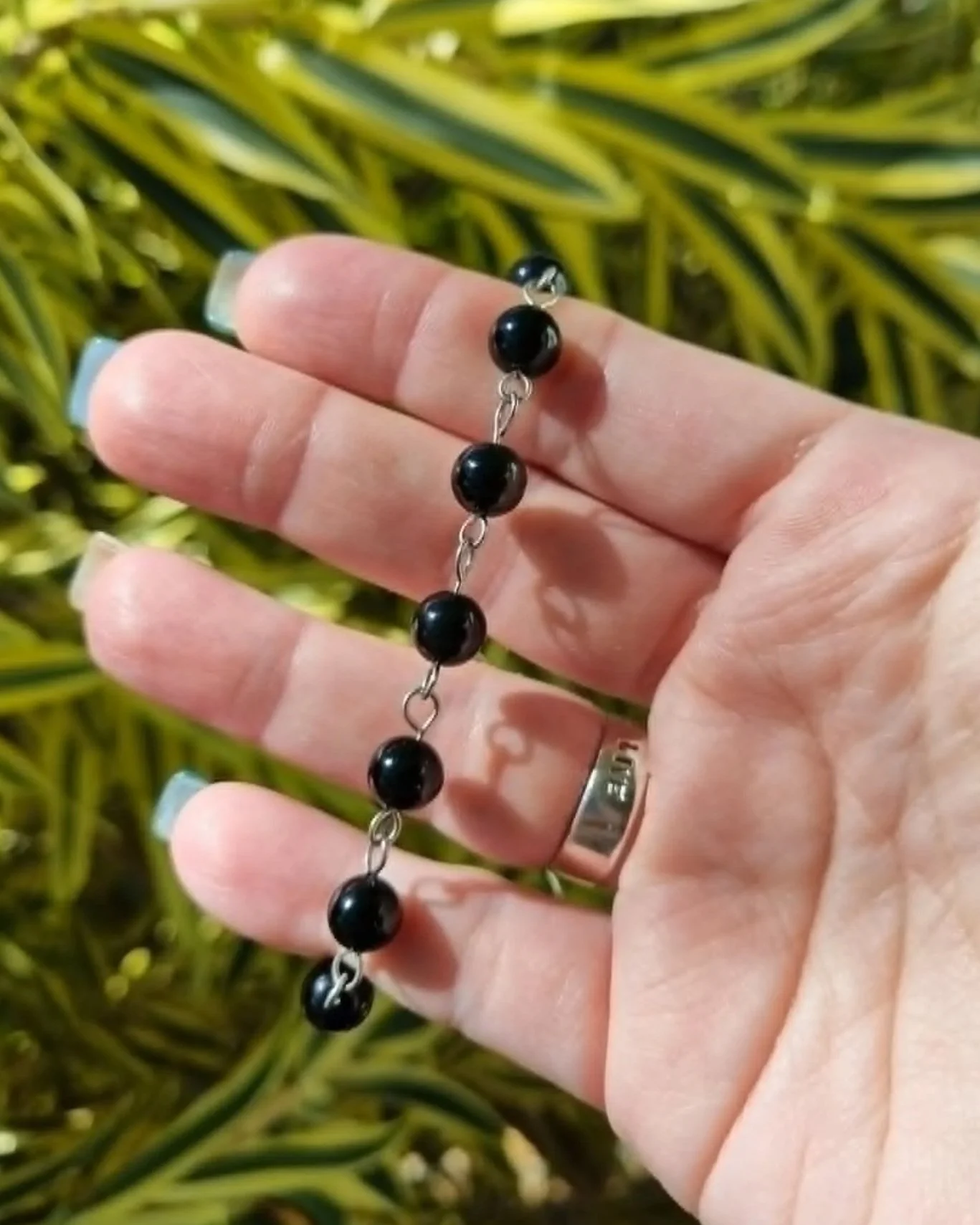 Black Tourmaline Bracelet - Silver