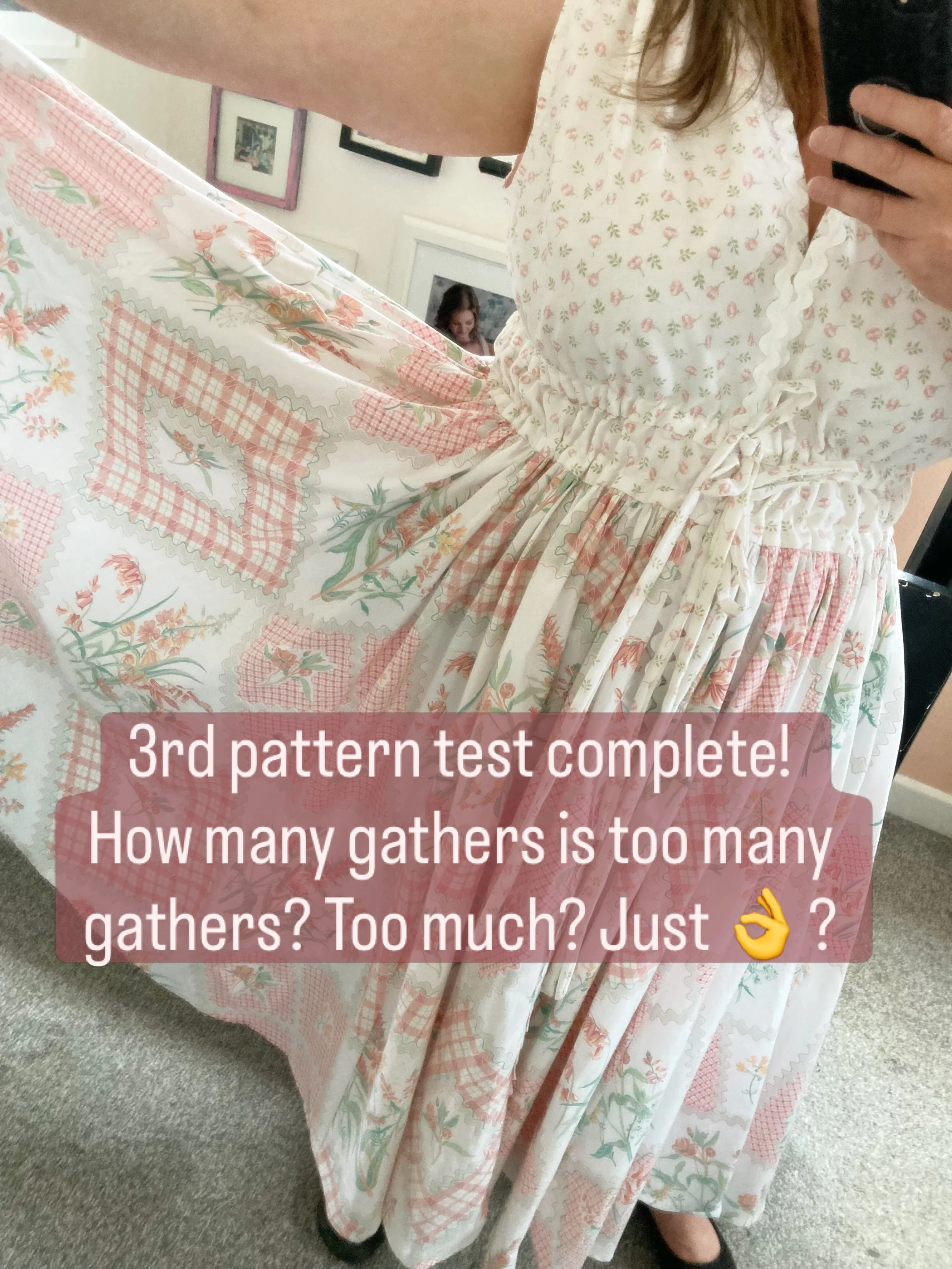 I thought I might get some sewing done over half term, i suppose 1hr finishing this off counts as &lsquo;some&rsquo;! This 3rd version includes a fuller bust adjustment for sizes 16 and up and both options for the 14 I was thinking (open to comments!