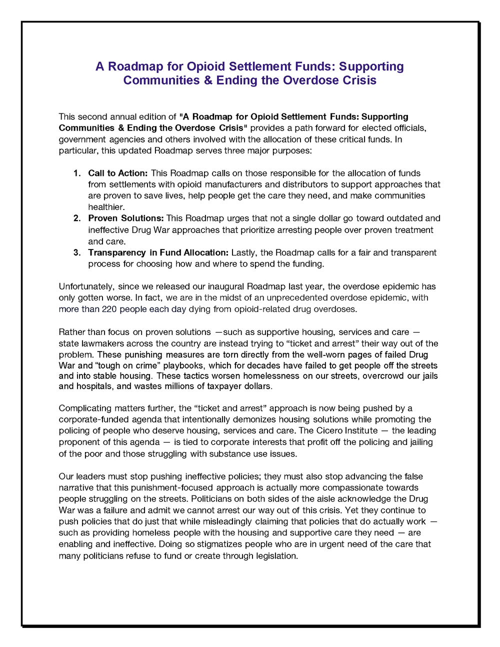 Opioid Settlement Funds — National Sea Change : End the Overdose Crisis