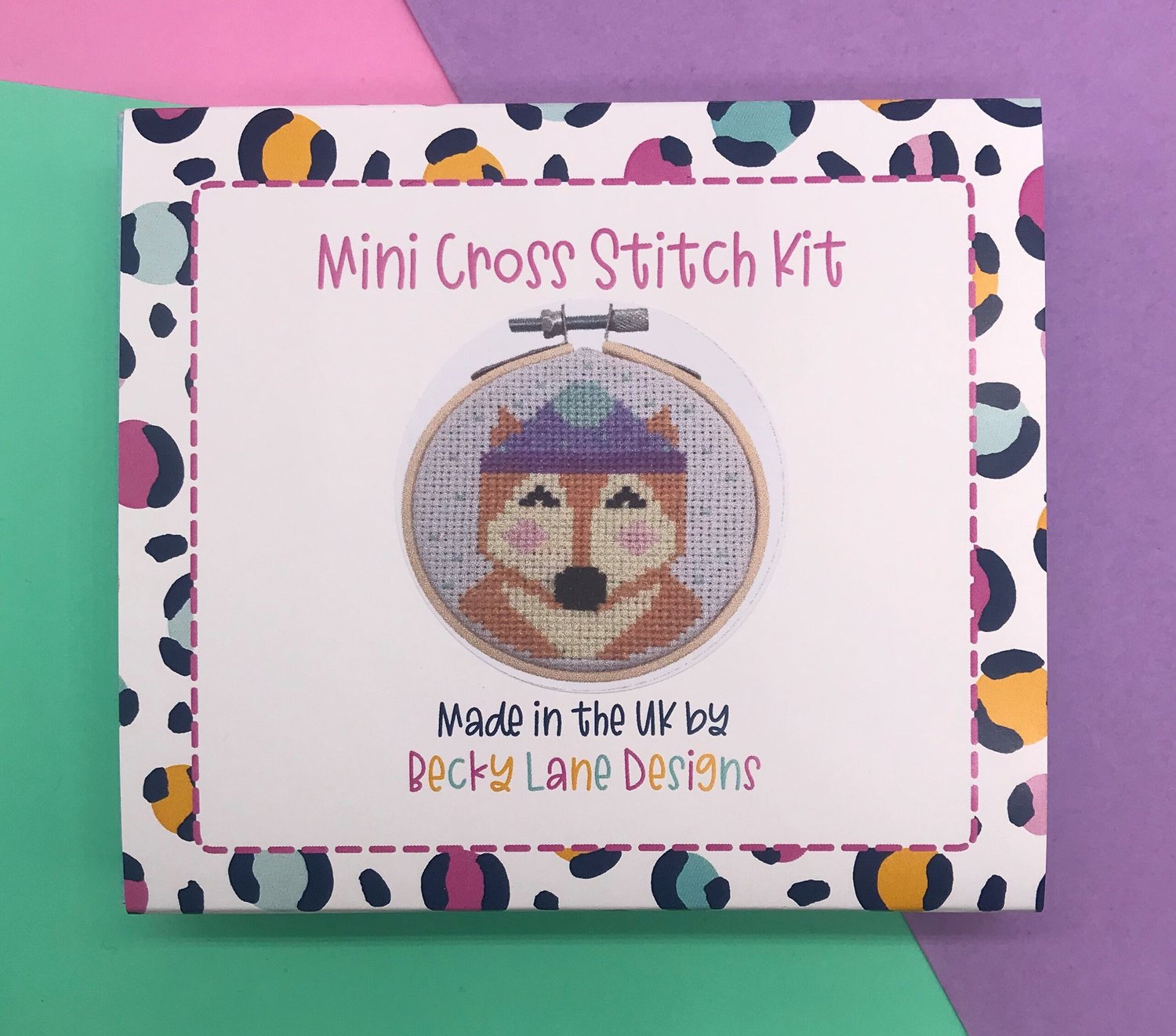 Winter Fox Christmas Mini Cross Stitch Kit — Becky's Sewing Studio