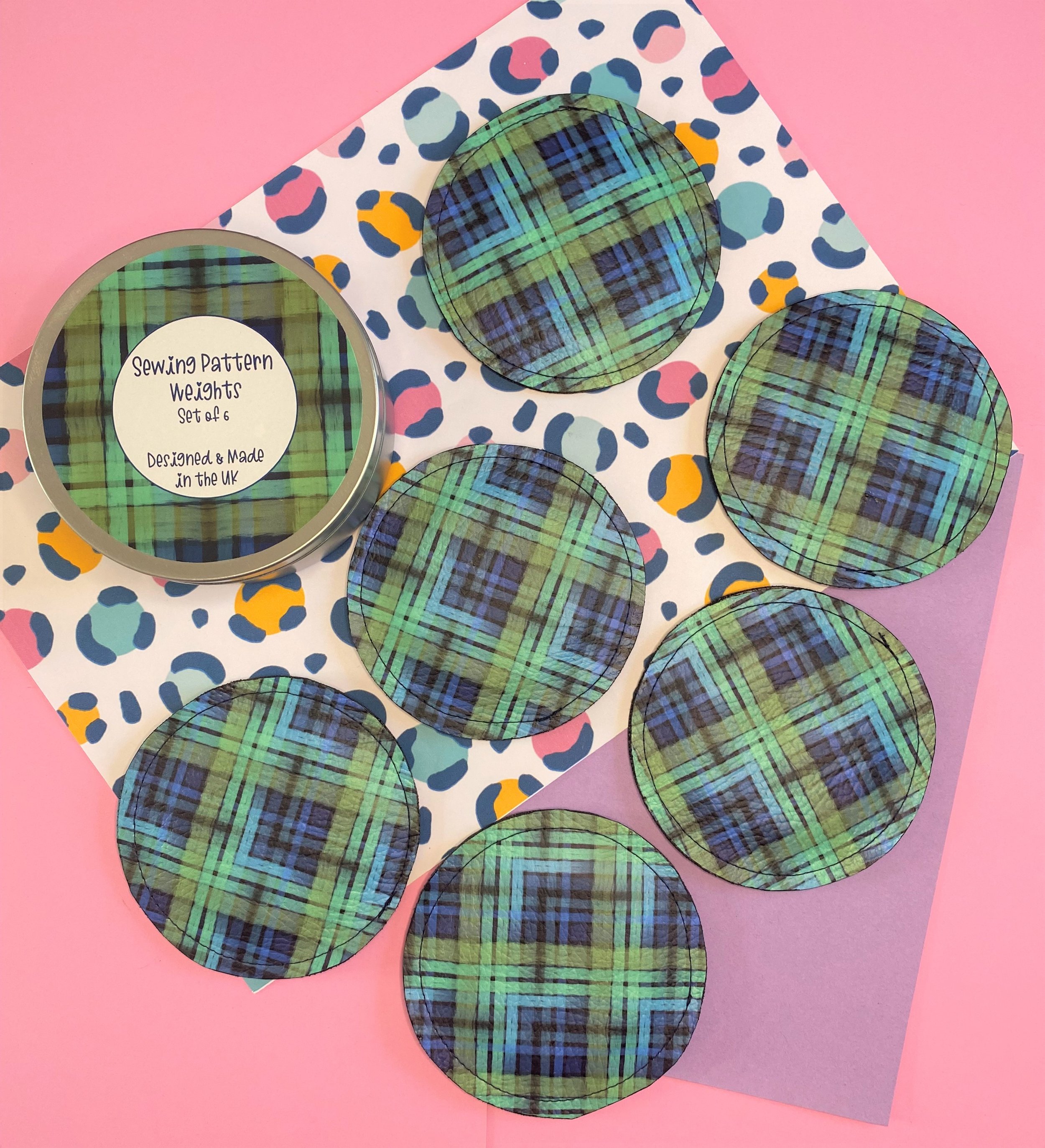 Tartan Sewing Pattern Weights Set Of 6 — Becky's Sewing Studio