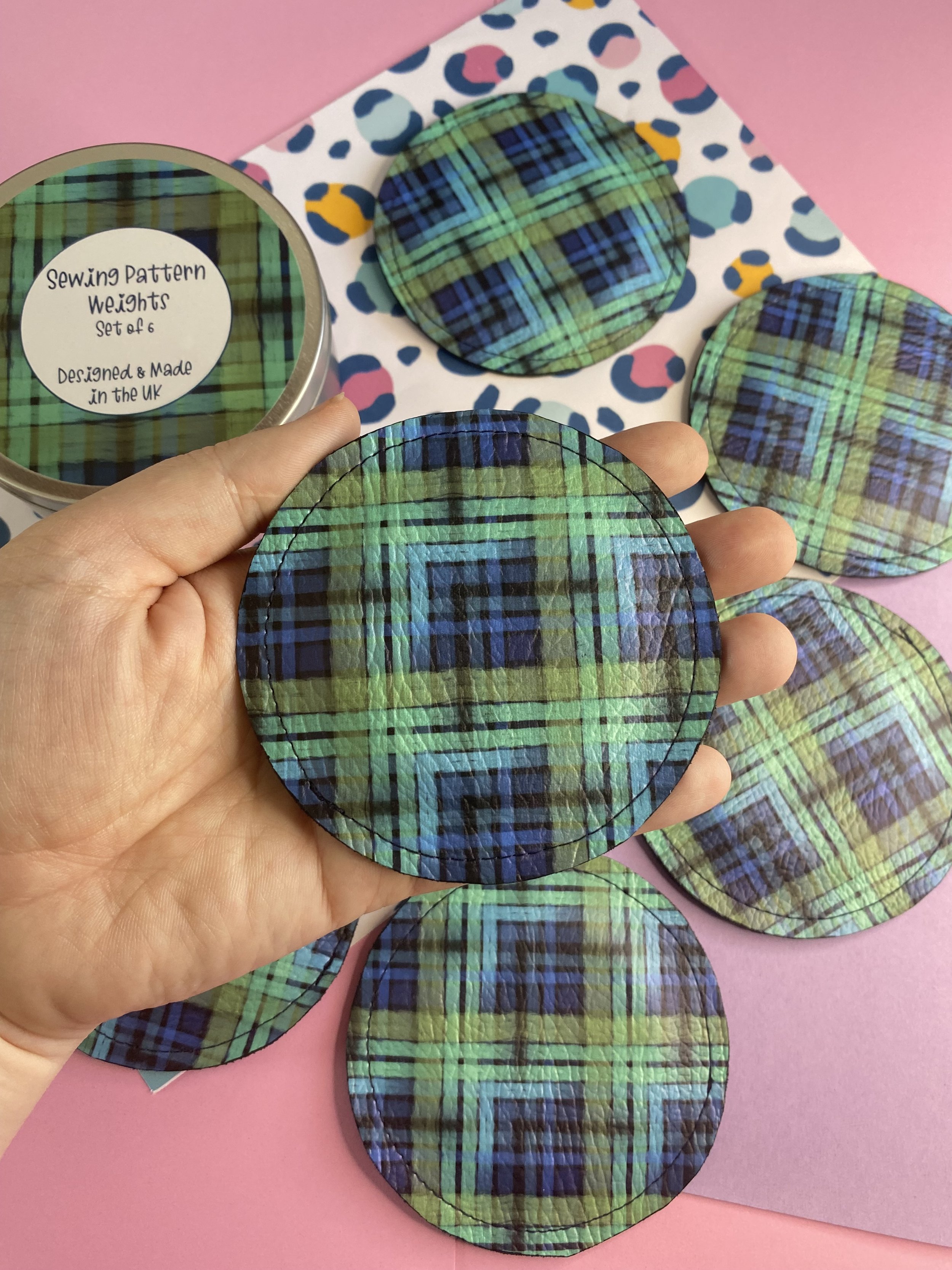 Tartan Sewing Pattern Weights Set Of 6 — Becky's Sewing Studio