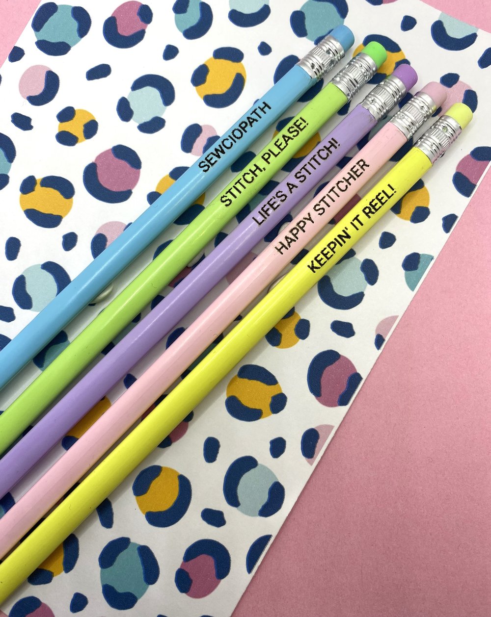 Stitching Quote Pencil Set — Becky's Sewing Studio