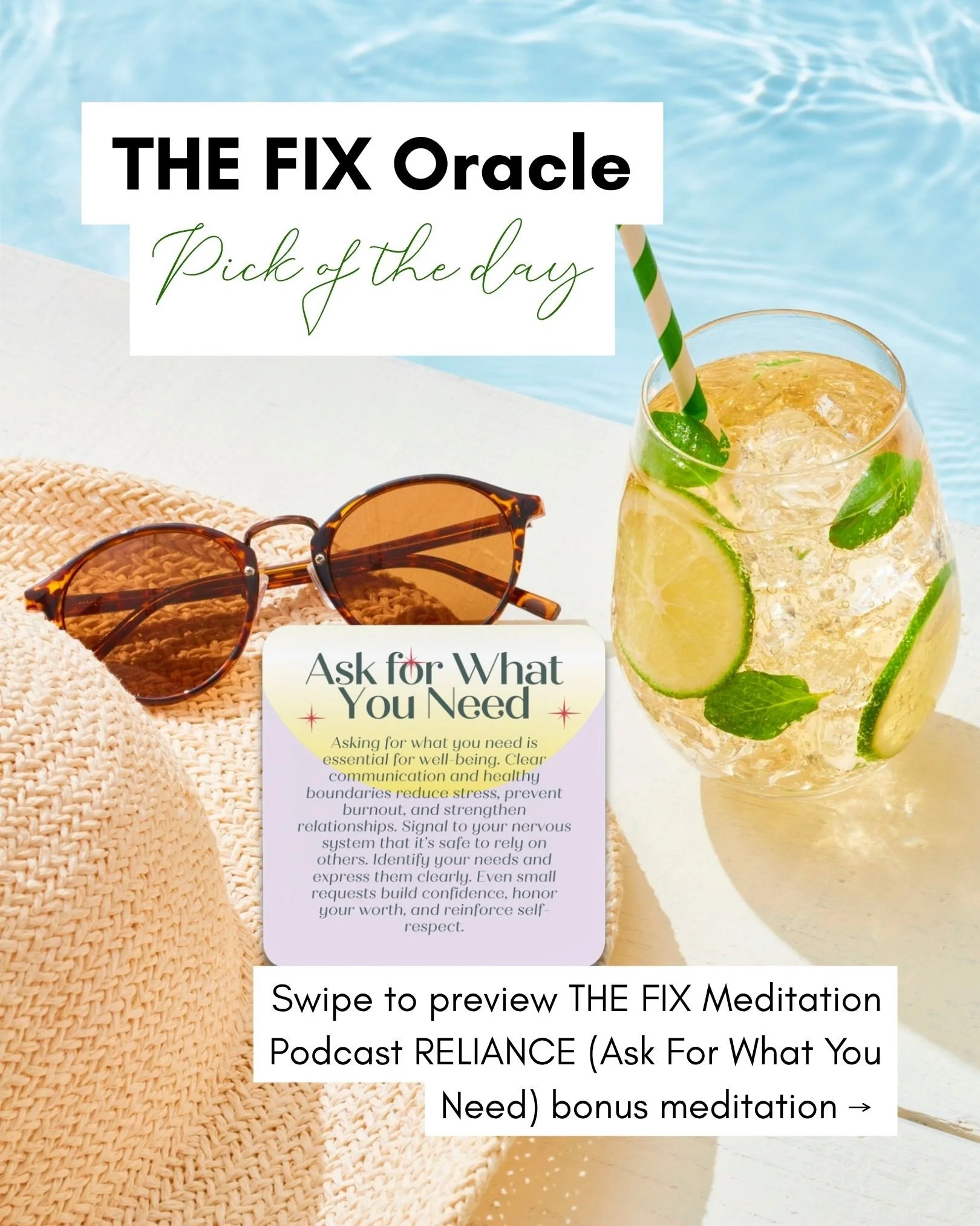 ✨🔮🧘🏻&zwj;♀️ THE FIX Oracle Pick of the Day is ASK FOR WHAT YOU NEED!

Today&rsquo;s card is a reminder that you don&rsquo;t have to carry everything on your own. Asking for what you need is an act of courage, self-awareness, and self-compassion. S