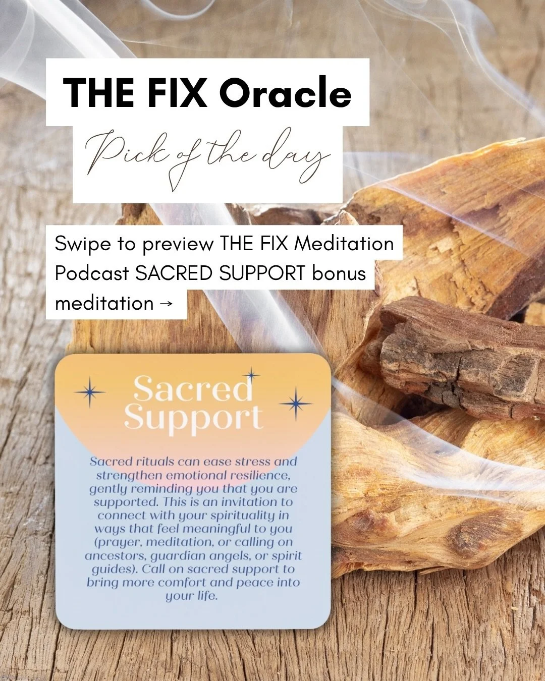 ✨🔮🧘🏻&zwj;♀️ THE FIX Oracle Pick of the Day is SACRED SUPPORT!

Today&rsquo;s card is a reminder that support can come in many forms, and that you don&rsquo;t have to navigate everything alone. Sacred support invites you to recognize the people, pl