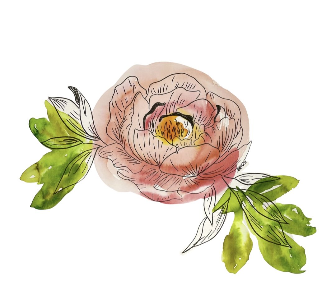 Ink & Wash Floral