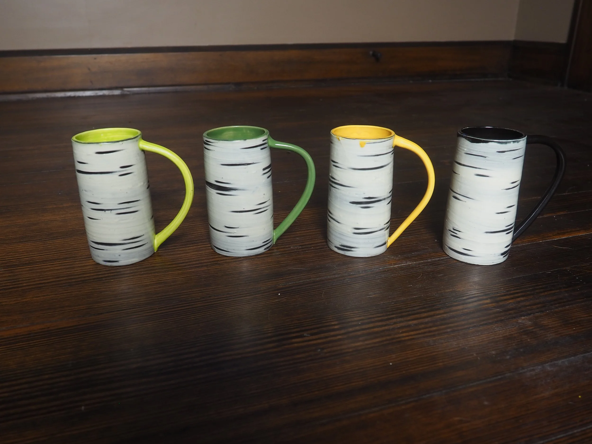 Birch Tree Seasons Mug Set