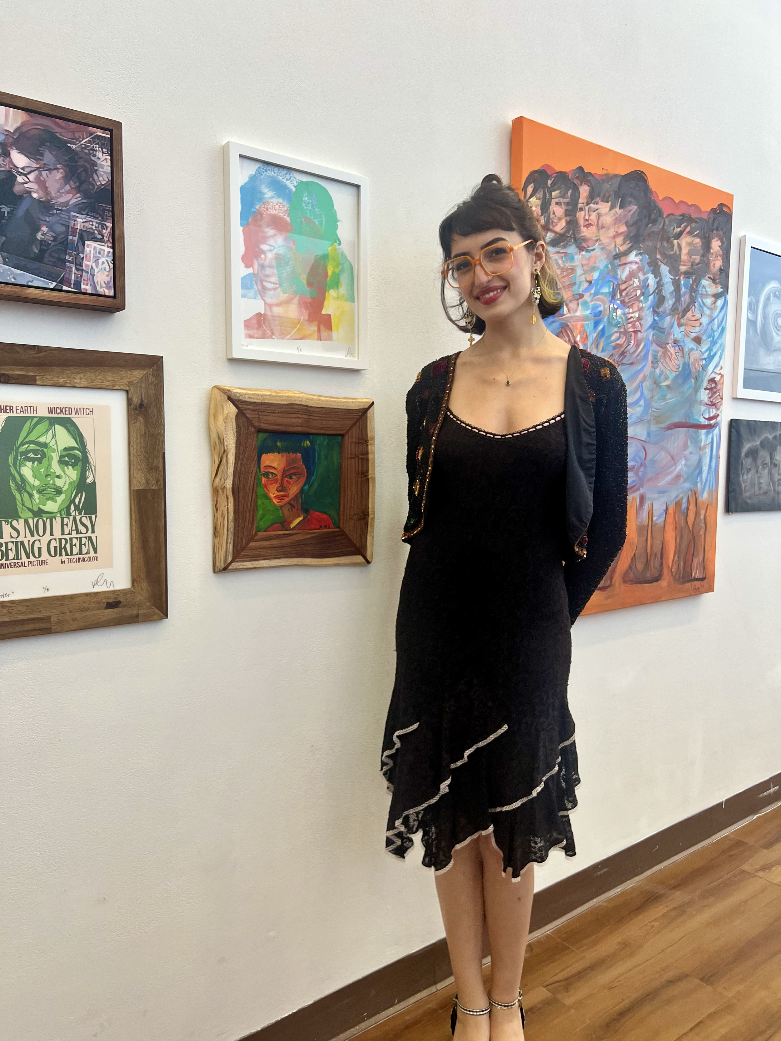 My first gallery exhibition, 2026 Juried Student Exhibition at the Schmidt Center Gallery (pictured: The Girl in the Hall, 2021)