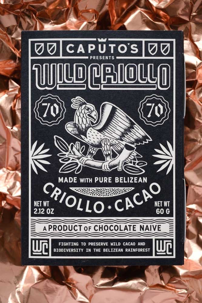 Caputo's Wild Criollo Chocolate Bar 70% by Naive