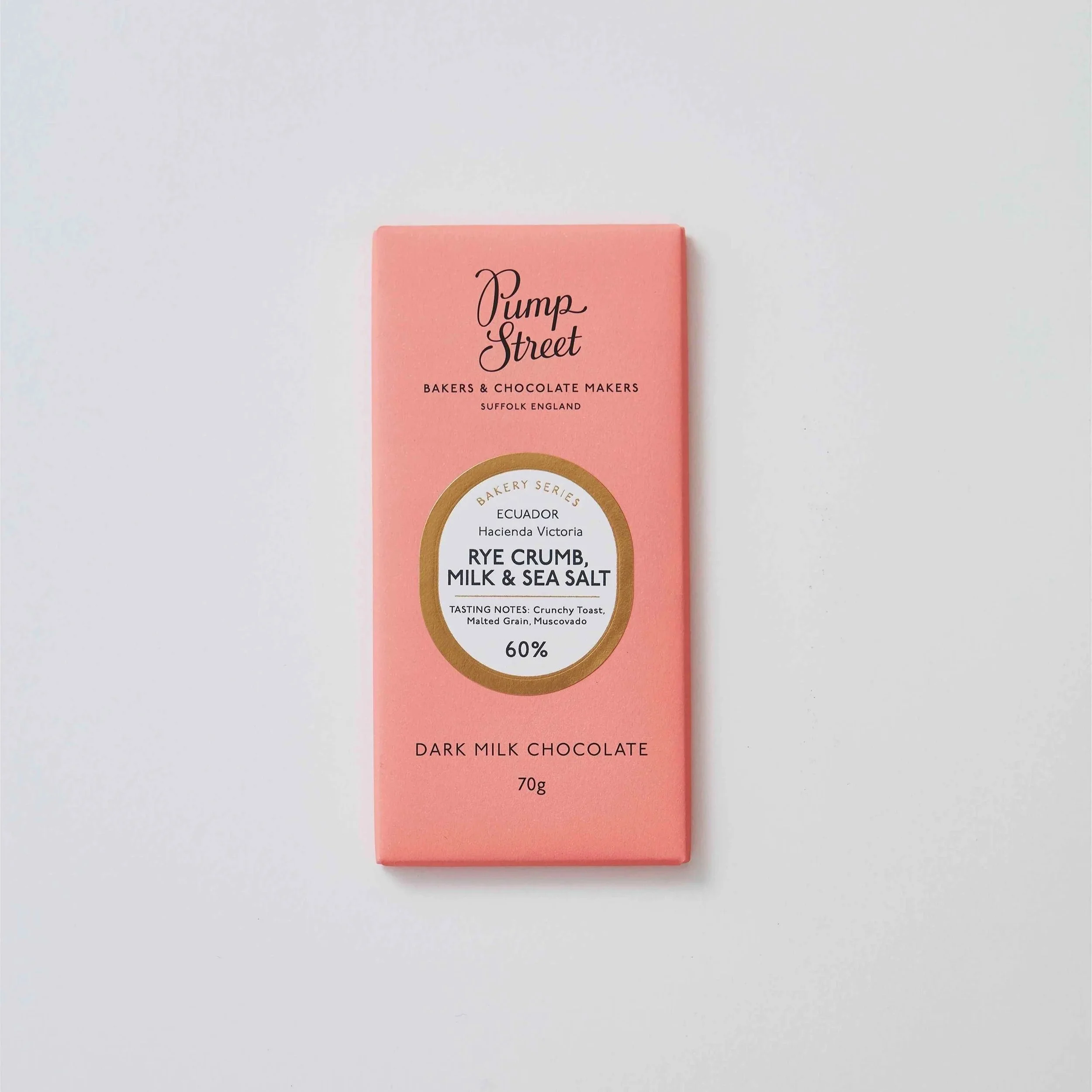 Pump Street Rye Crumb, Milk, & Sea Salt 60% Chocolate Bar