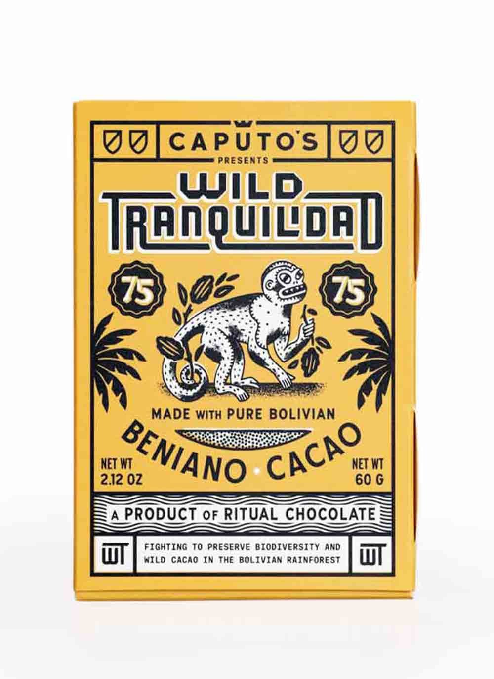 Wild Tranquilidad 75% Chocolate Bar